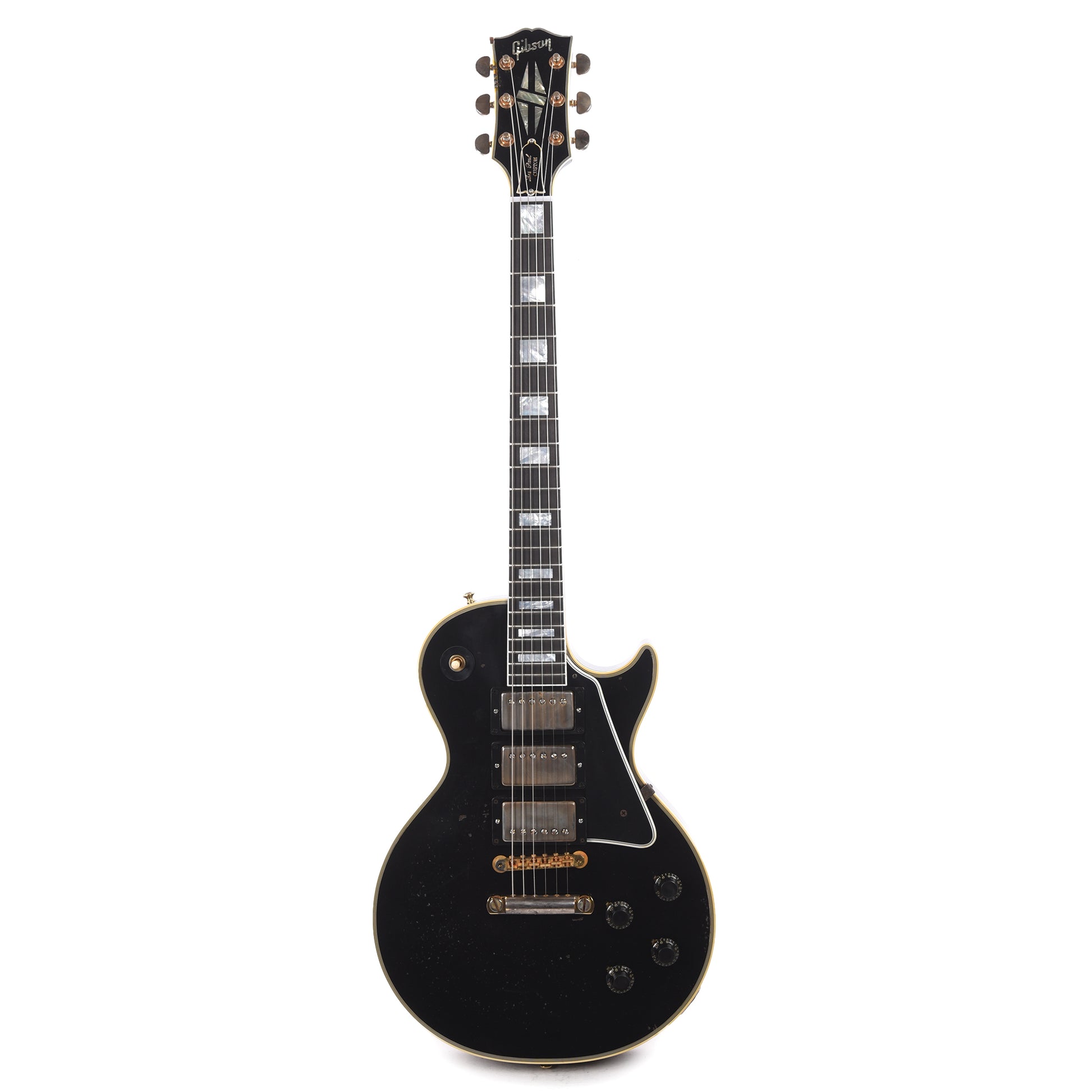 Gibson Custom Shop Artist Eric Clapton 1958 Les Paul Custom Ebony Murphy Lab Aged Electric Guitars / Solid Body