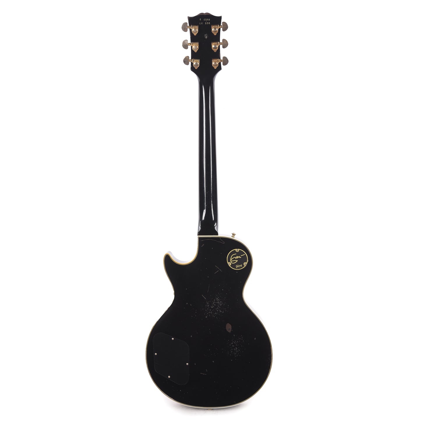 Gibson Custom Shop Artist Eric Clapton 1958 Les Paul Custom Ebony Murphy Lab Aged Electric Guitars / Solid Body