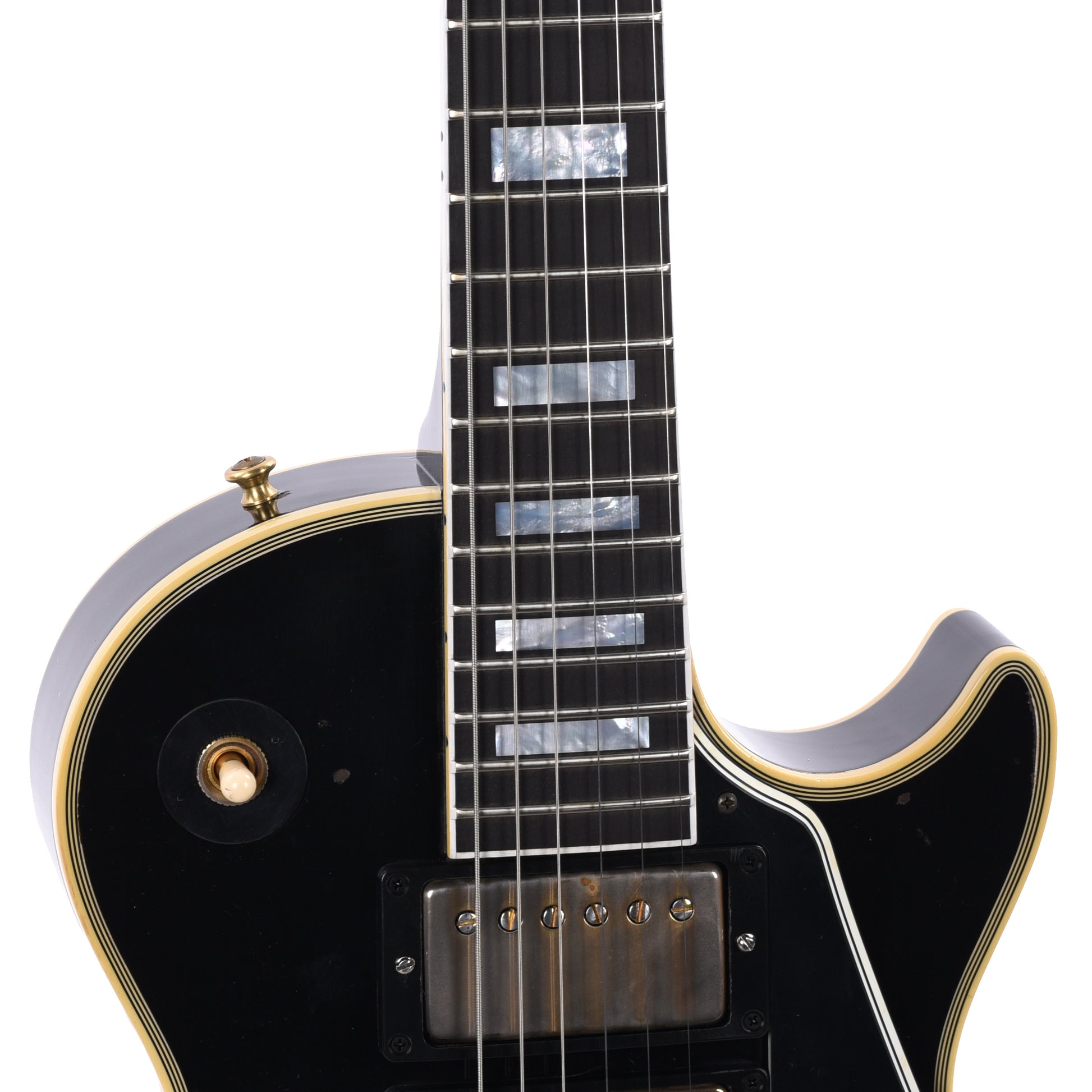 Gibson Custom Shop Artist Eric Clapton 1958 Les Paul Custom Ebony Murphy Lab Aged Electric Guitars / Solid Body