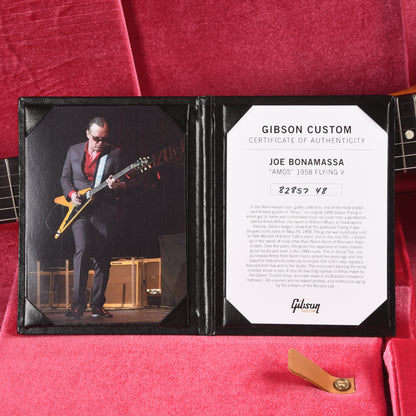Gibson Custom Shop Artist Joe Bonamassa "Amos" 1958 Flying V Antique Natural Electric Guitars / Solid Body