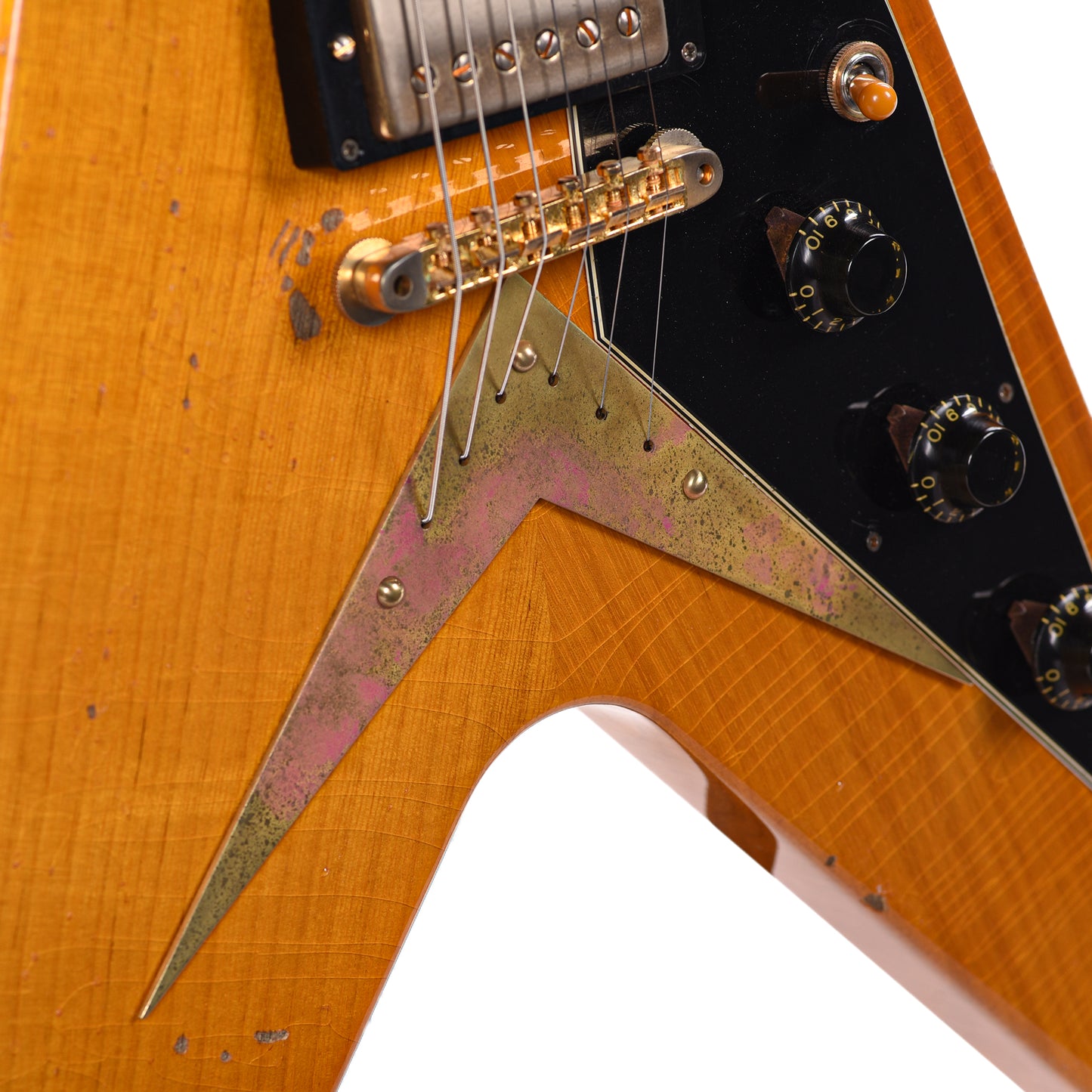 Gibson Custom Shop Artist Joe Bonamassa "Amos" 1958 Flying V Antique Natural Electric Guitars / Solid Body