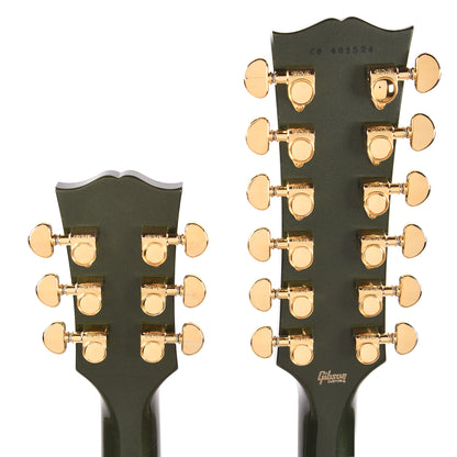 Gibson Custom Shop EDS-1275 "CME Spec" Antique Caddy Green VOS w/Grovers Electric Guitars / Solid Body