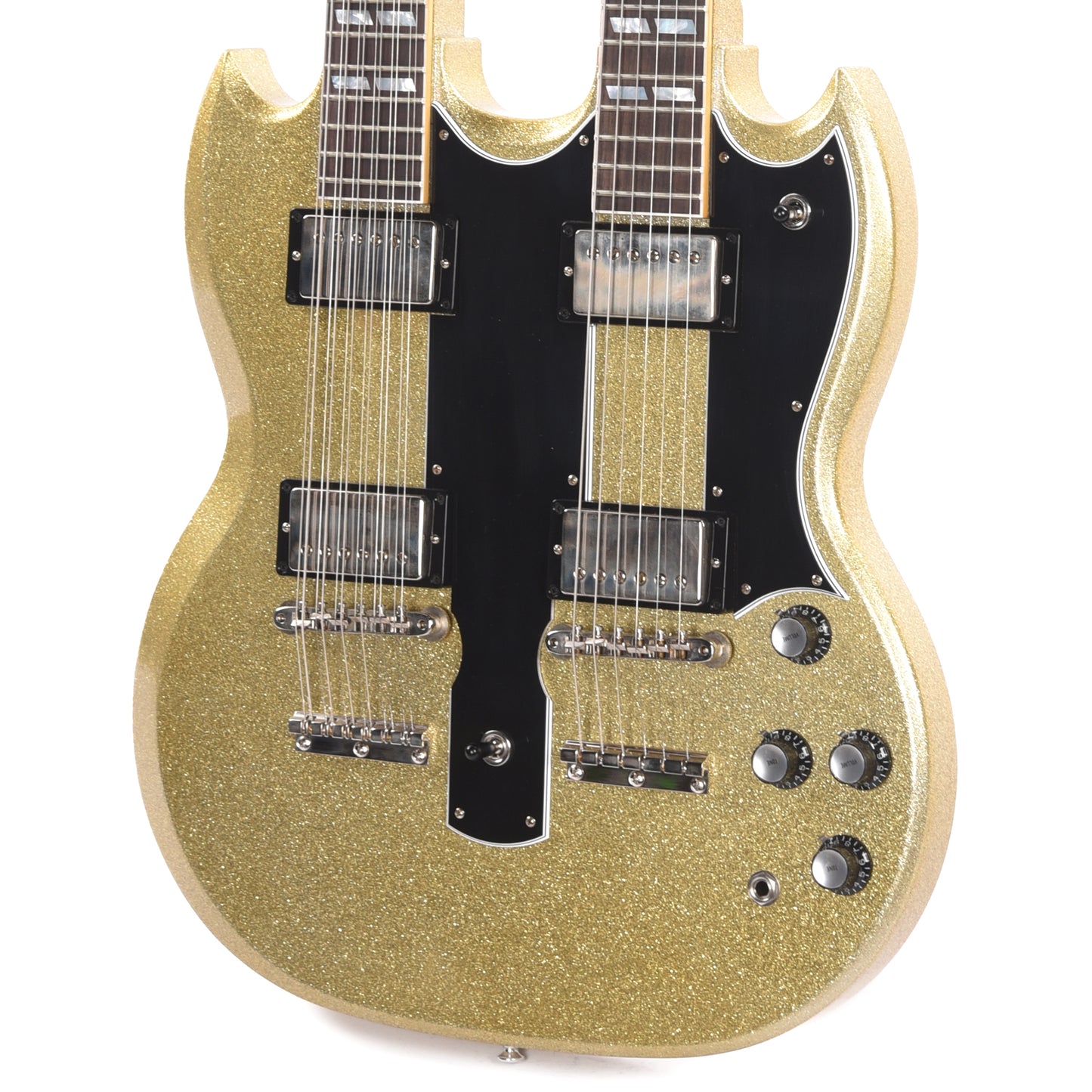 Gibson Custom Shop EDS-1275 "CME Spec" Antique Silver Sparkle VOS w/Grovers Electric Guitars / Solid Body