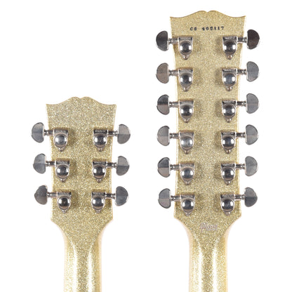 Gibson Custom Shop EDS-1275 "CME Spec" Antique Silver Sparkle VOS w/Grovers Electric Guitars / Solid Body