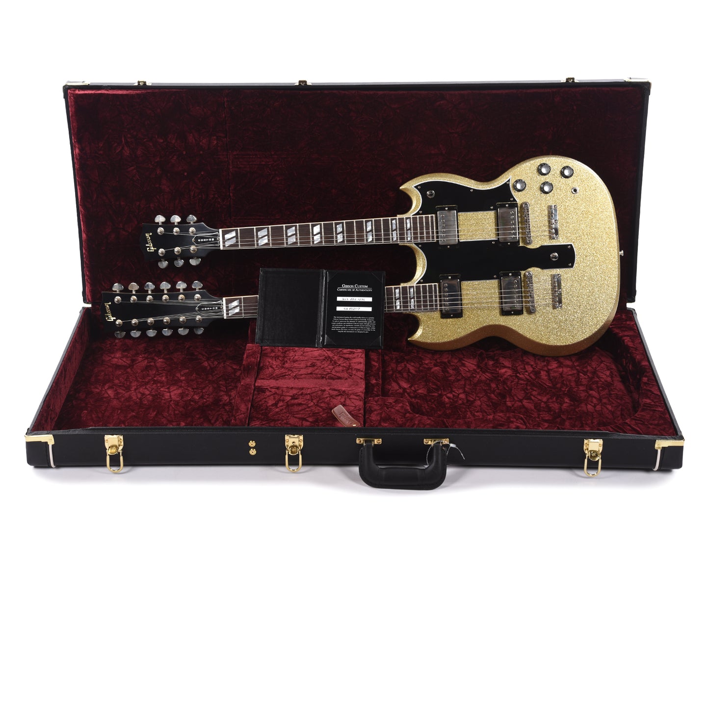 Gibson Custom Shop EDS-1275 "CME Spec" Antique Silver Sparkle VOS w/Grovers Electric Guitars / Solid Body