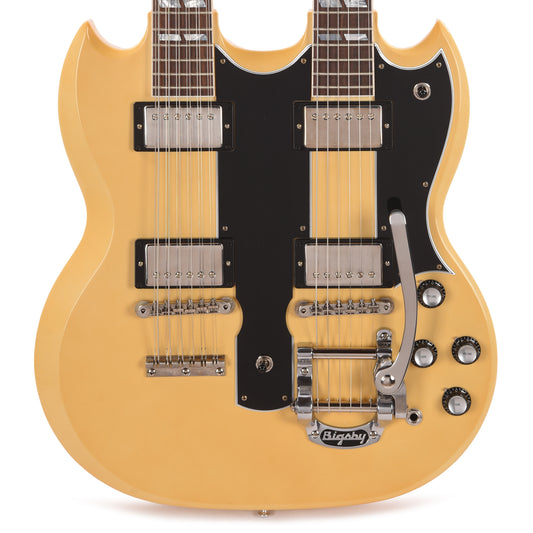 Gibson Custom Shop EDS-1275 Doubleneck "CME Spec" VOS Heavy Antique Polaris White w/Bigsby & Grovers Electric Guitars / Solid Body