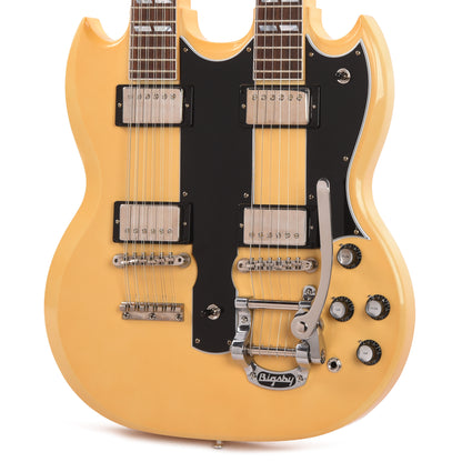 Gibson Custom Shop EDS-1275 Doubleneck "CME Spec" VOS Heavy Antique Polaris White w/Bigsby & Grovers Electric Guitars / Solid Body
