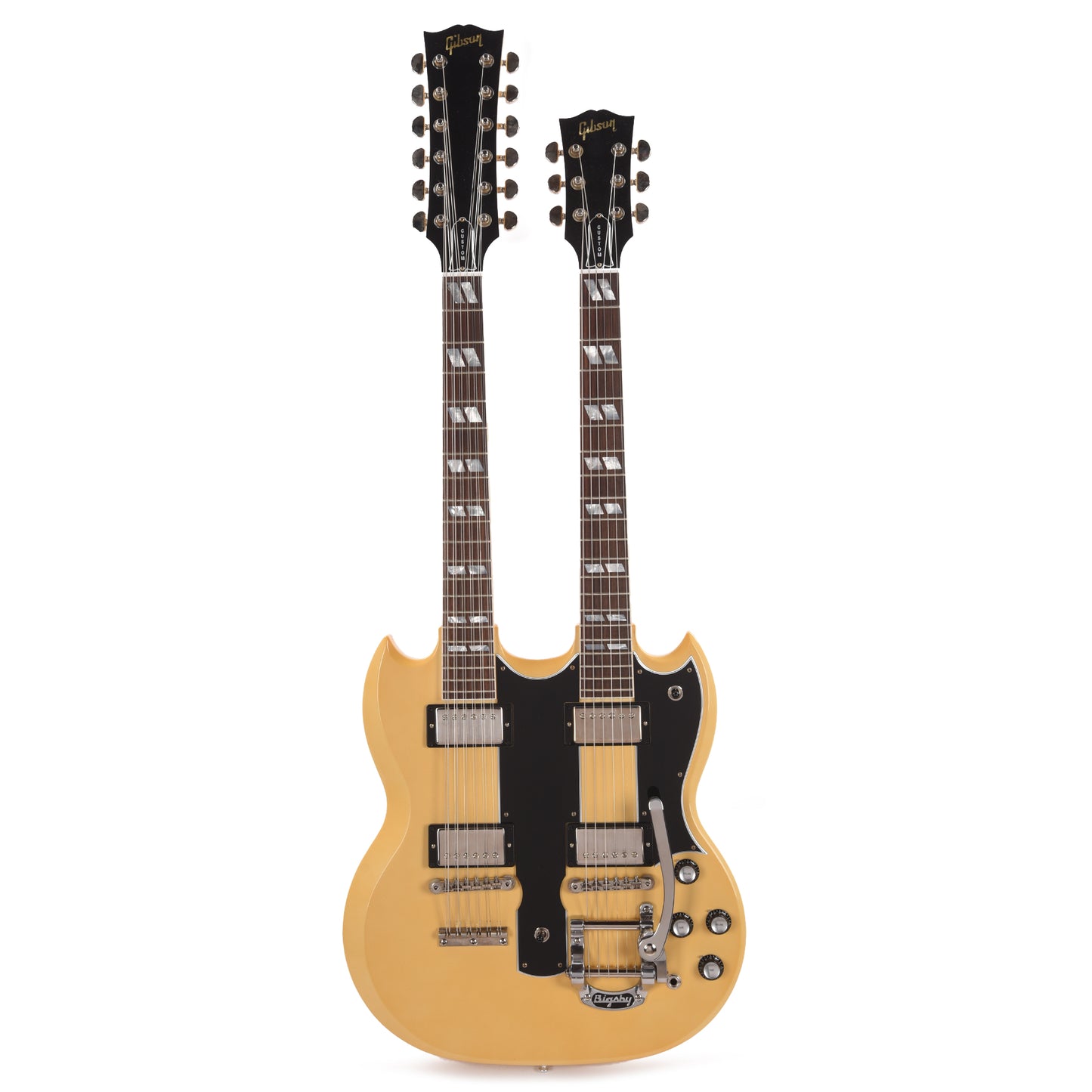 Gibson Custom Shop EDS-1275 Doubleneck "CME Spec" VOS Heavy Antique Polaris White w/Bigsby & Grovers Electric Guitars / Solid Body