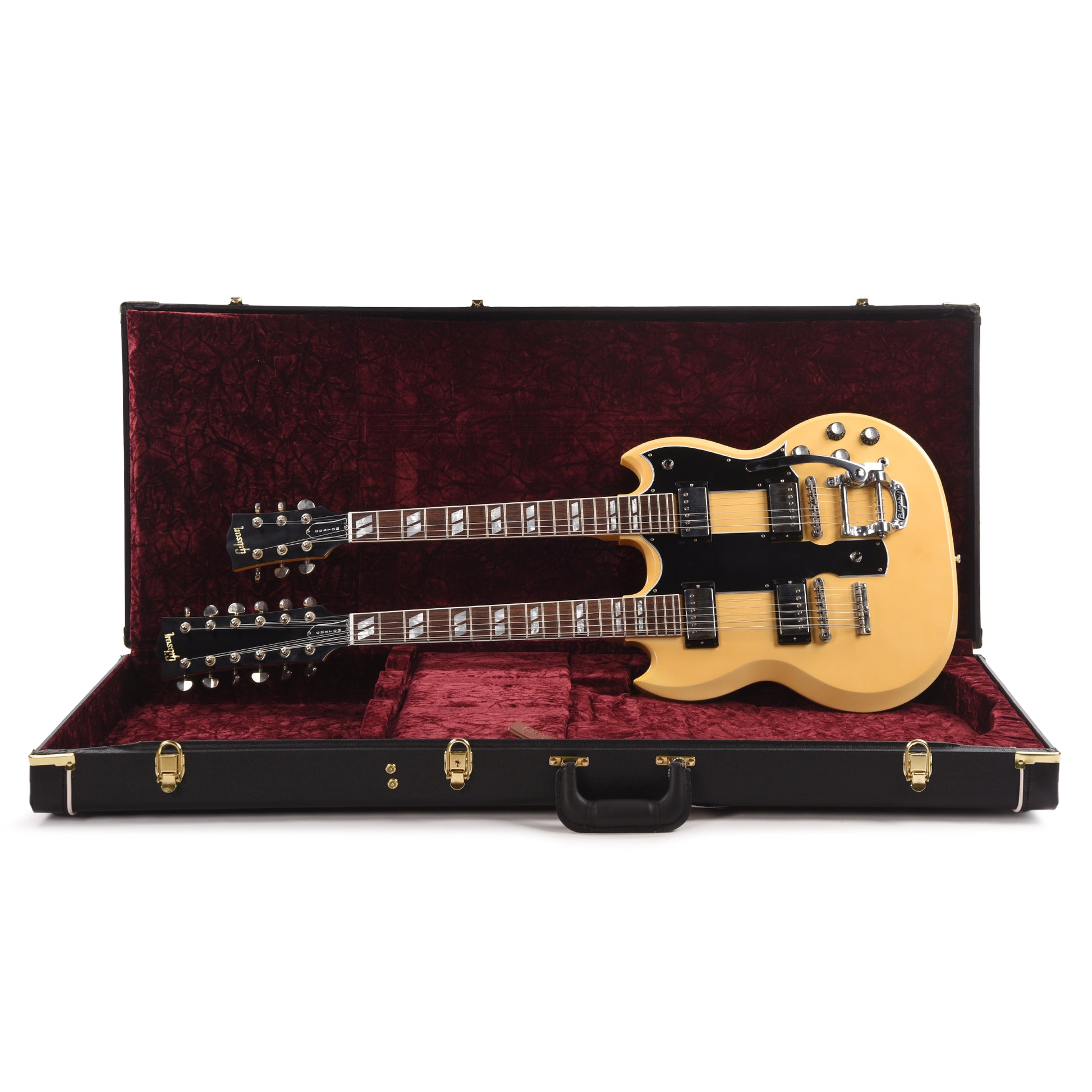 Gibson Custom Shop EDS-1275 Doubleneck "CME Spec" VOS Heavy Antique Polaris White w/Bigsby & Grovers Electric Guitars / Solid Body