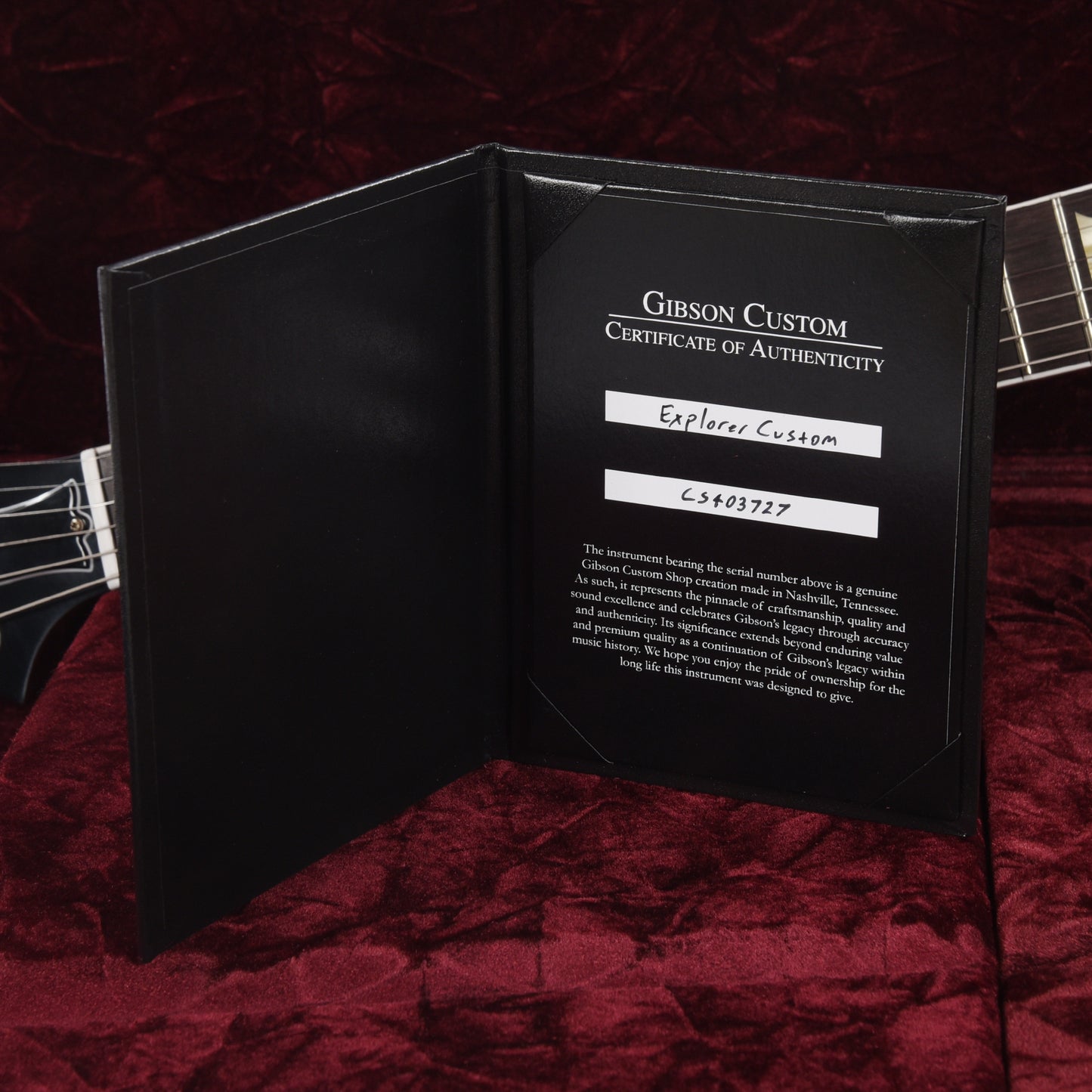 Gibson Custom Shop Explorer Custom "CME Spec" Aniline Dye VOS Electric Guitars / Solid Body