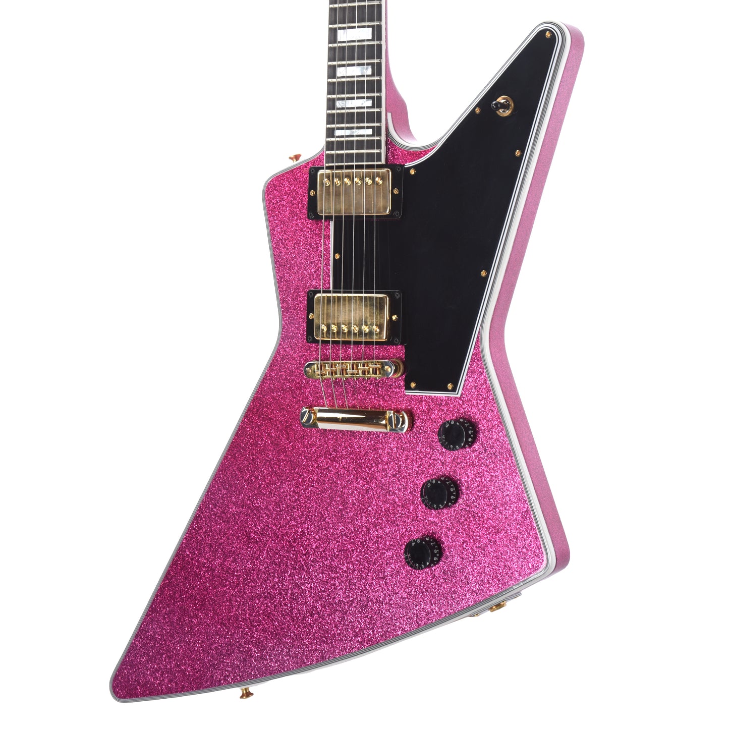 Gibson Custom Shop Explorer Custom "CME Spec" Pink Sparkle VOS w/Stinger Electric Guitars / Solid Body