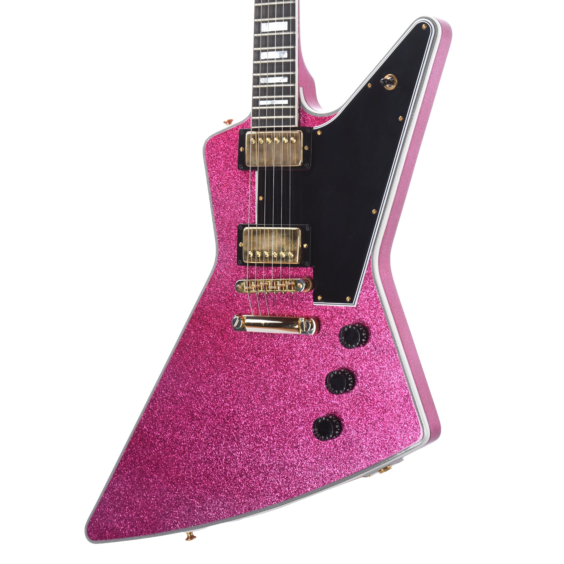 Gibson Custom Shop Explorer Custom "CME Spec" Pink Sparkle VOS w/Stinger Electric Guitars / Solid Body