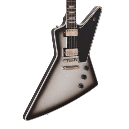 Gibson Custom Shop Explorer Custom "CME Spec" Silver Sparkle Burst/Black Back VOS w/Silver Stinger Electric Guitars / Solid Body