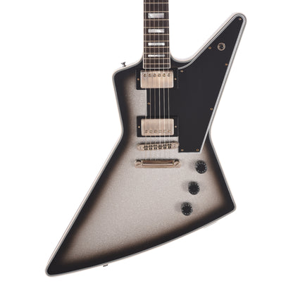 Gibson Custom Shop Explorer Custom "CME Spec" Silver Sparkle Burst/Black Back VOS w/Silver Stinger Electric Guitars / Solid Body
