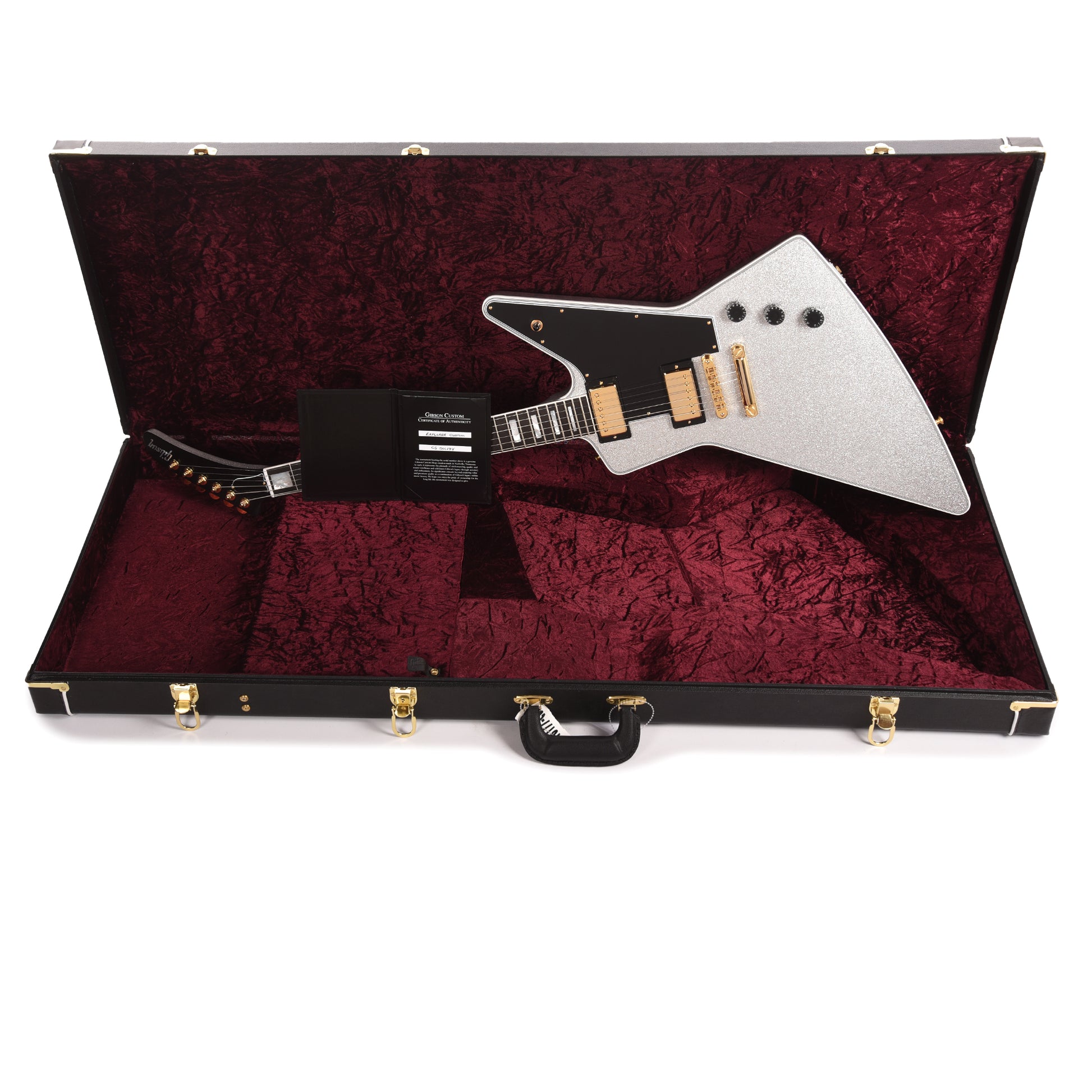 Gibson Custom Shop Explorer Custom "CME Spec" Silver Sparkle VOS Electric Guitars / Solid Body