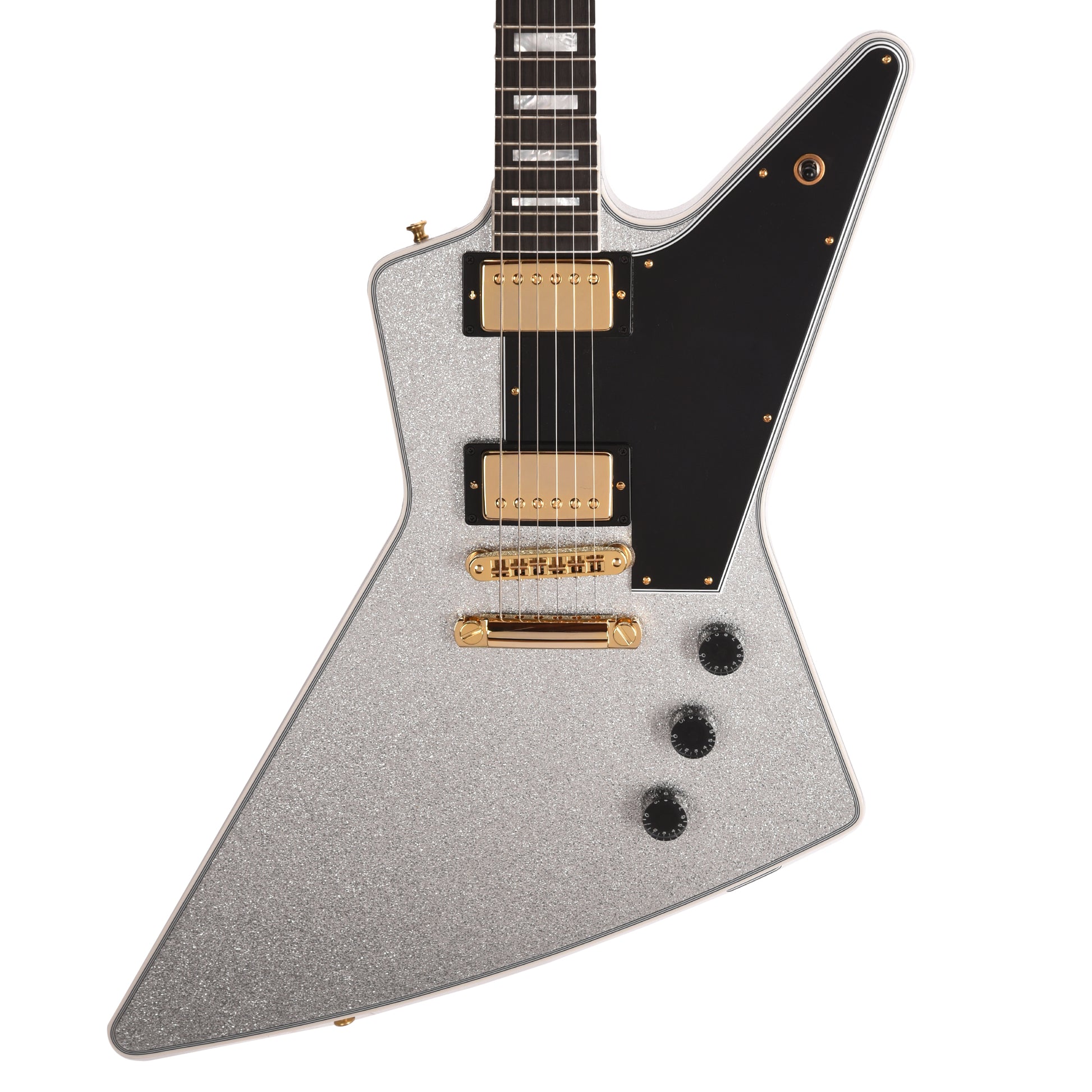 Gibson Custom Shop Explorer Custom "CME Spec" Silver Sparkle VOS Electric Guitars / Solid Body