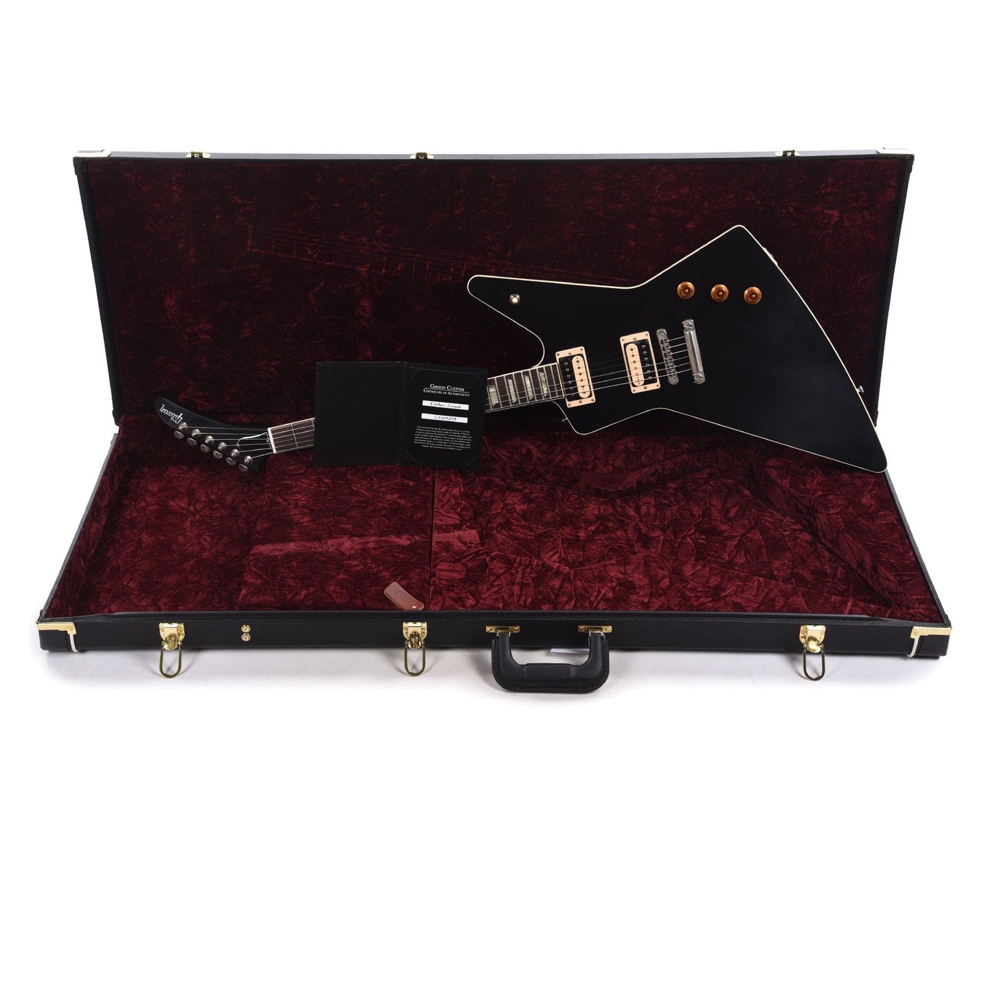 Gibson Custom Shop Explorer Custom Ebony VOS w/Rosewood Fingerboard Electric Guitars / Solid Body