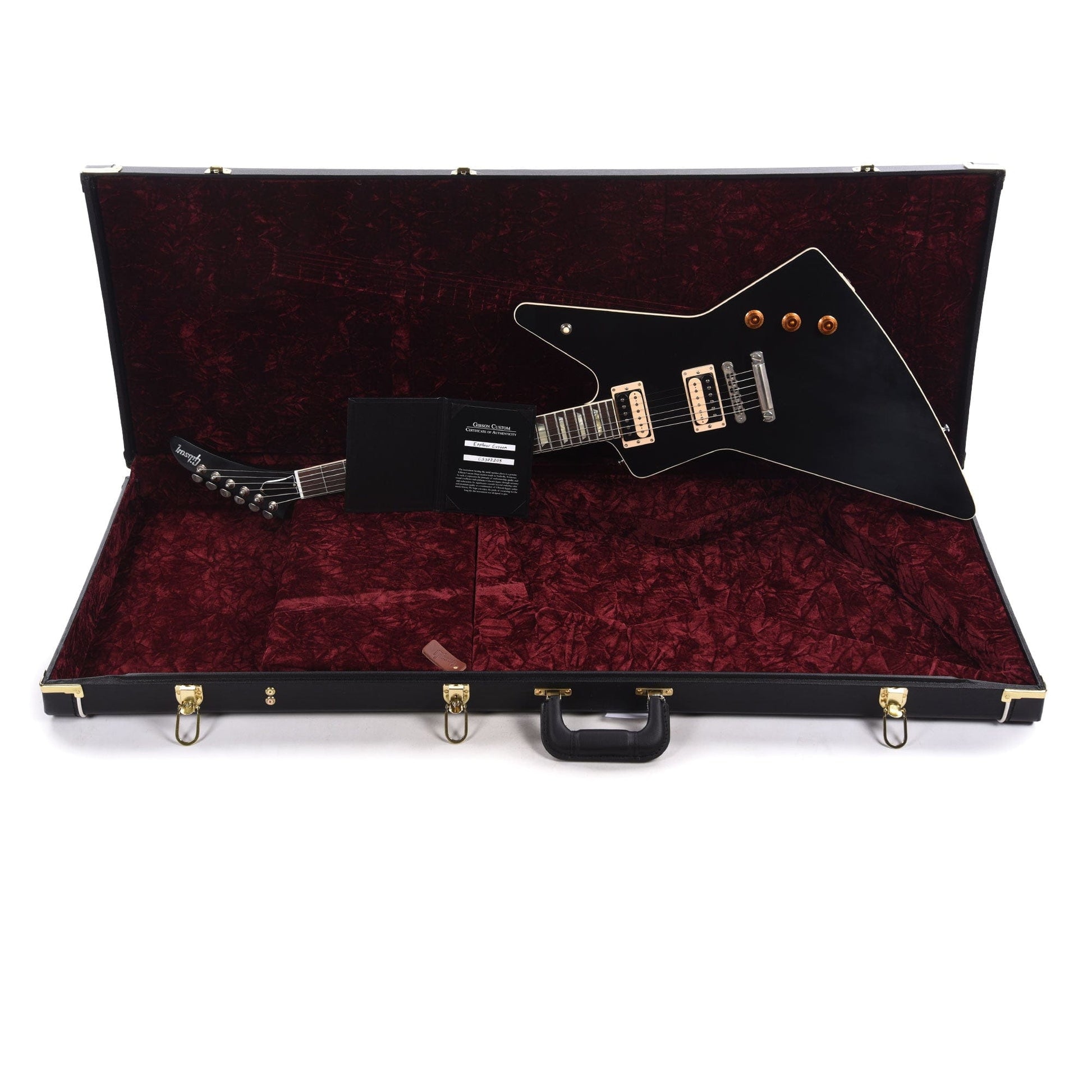 Gibson Custom Shop Explorer Custom Ebony VOS w/Rosewood Fingerboard Electric Guitars / Solid Body