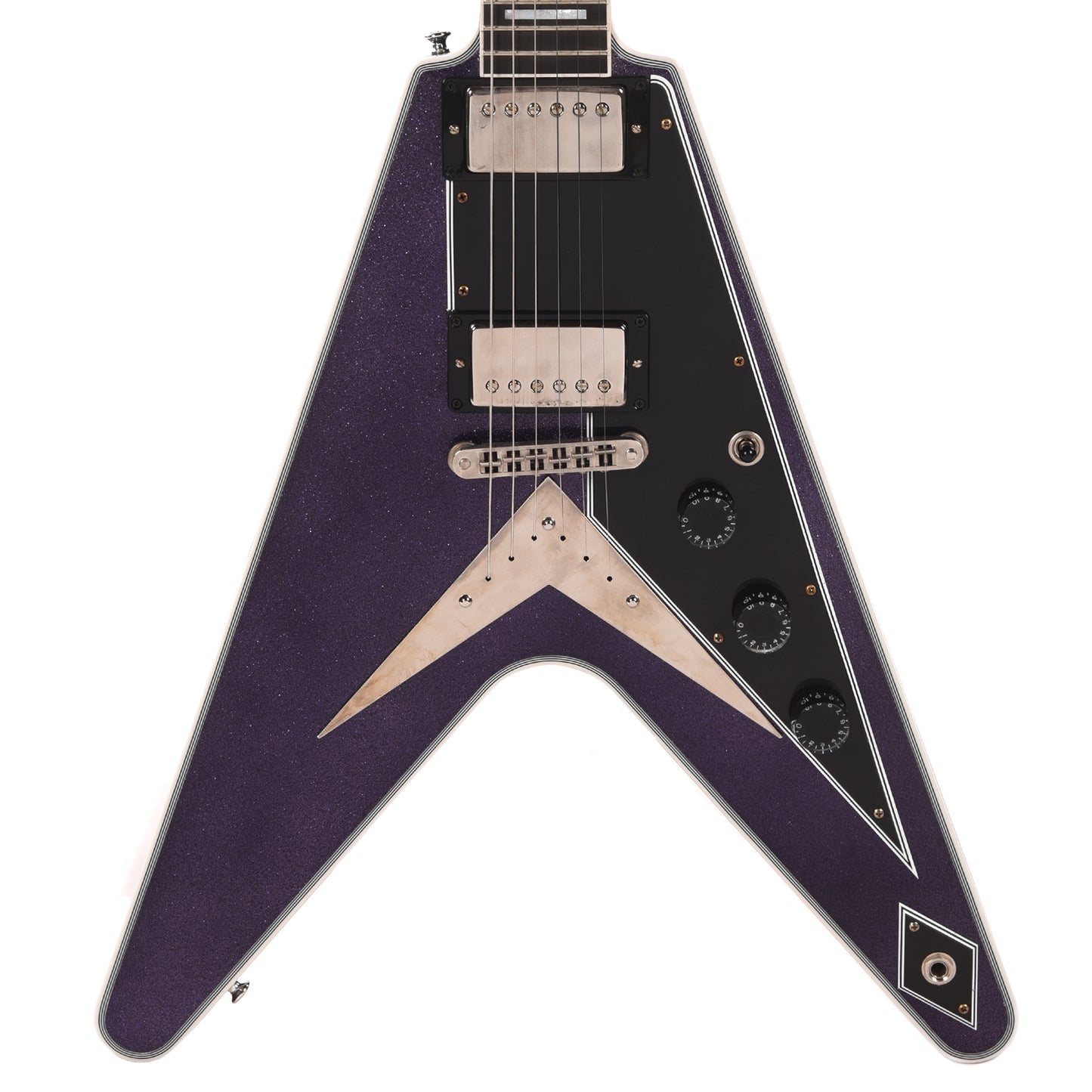 Gibson Custom Shop Flying V Custom "CME Spec" Antique Purple Sparkle Ebony Back VOS Electric Guitars / Solid Body