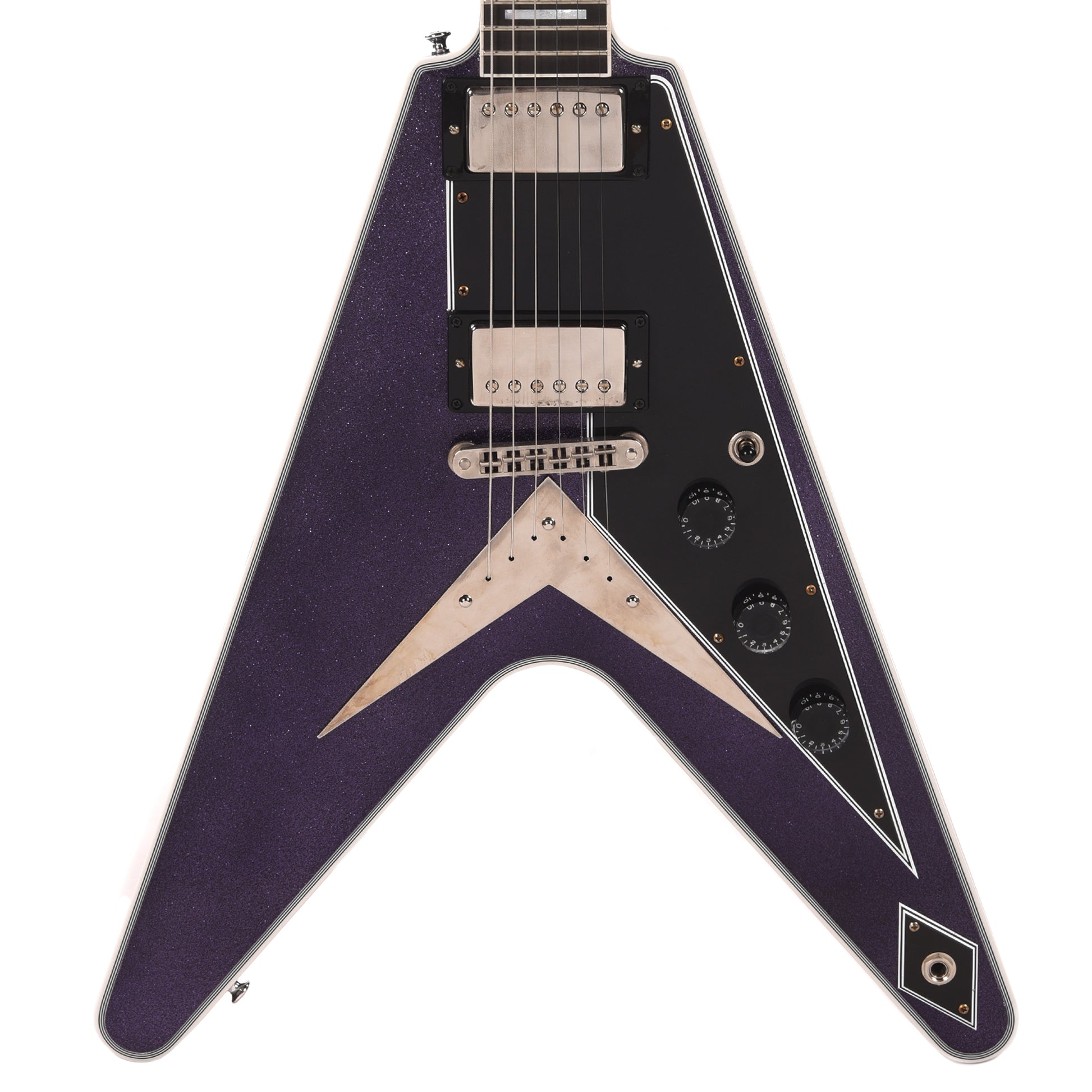 Gibson Custom Shop Flying V Custom "CME Spec" Antique Purple Sparkle Ebony Back VOS Electric Guitars / Solid Body
