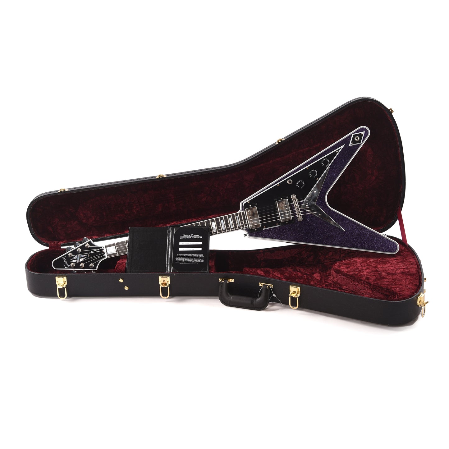 Gibson Custom Shop Flying V Custom "CME Spec" Antique Purple Sparkle Ebony Back VOS Electric Guitars / Solid Body