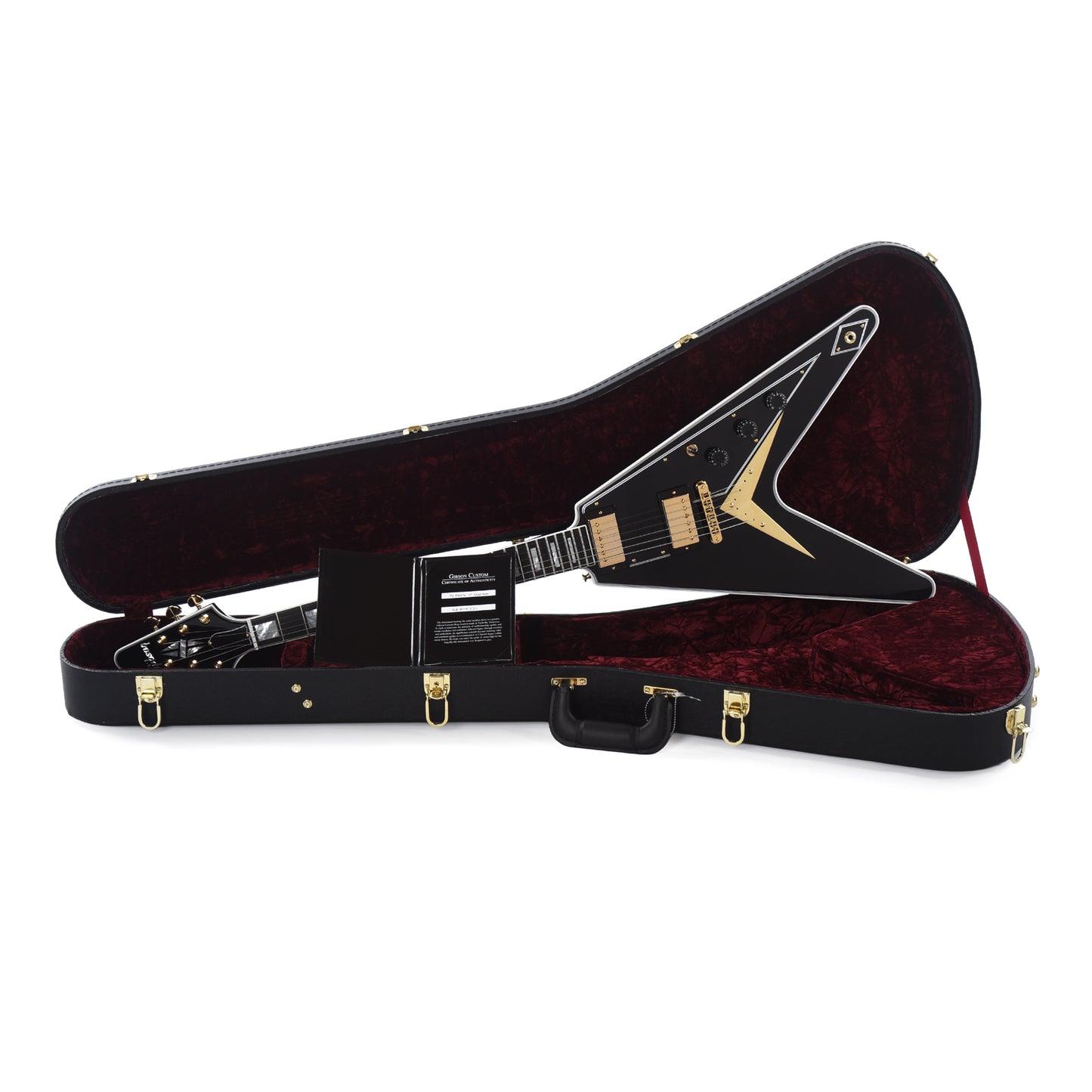 Gibson Custom Shop Flying V Custom Ebony Gloss w/Ebony Fingerboard Electric Guitars / Solid Body