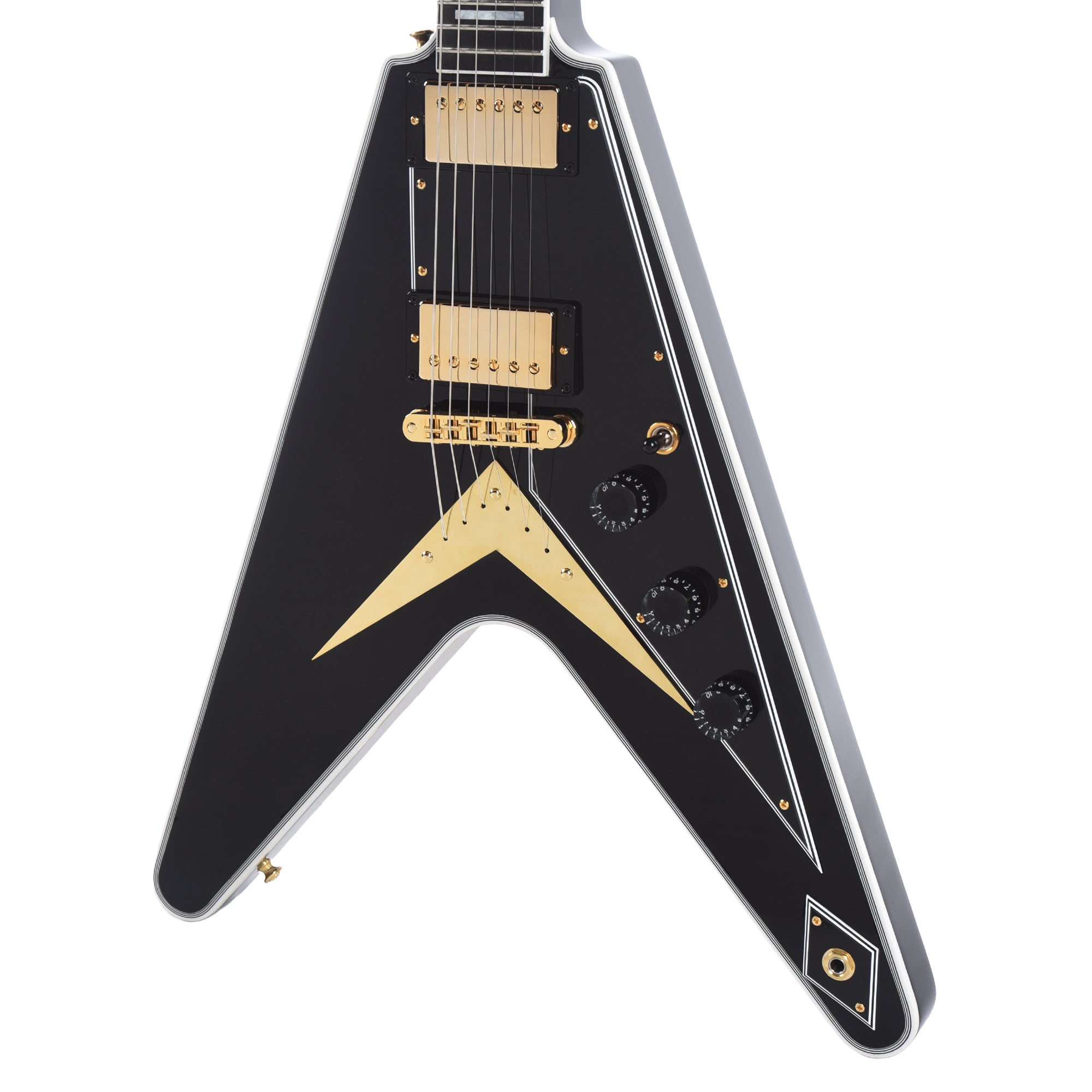 Gibson Custom Shop Flying V Custom Ebony Gloss w/Ebony Fingerboard Electric Guitars / Solid Body
