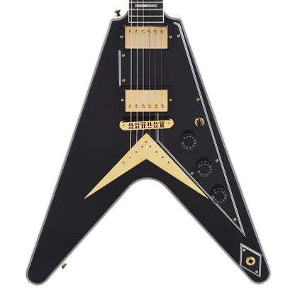 Gibson Custom Shop Flying V Custom Ebony Gloss w/Ebony Fingerboard Electric Guitars / Solid Body