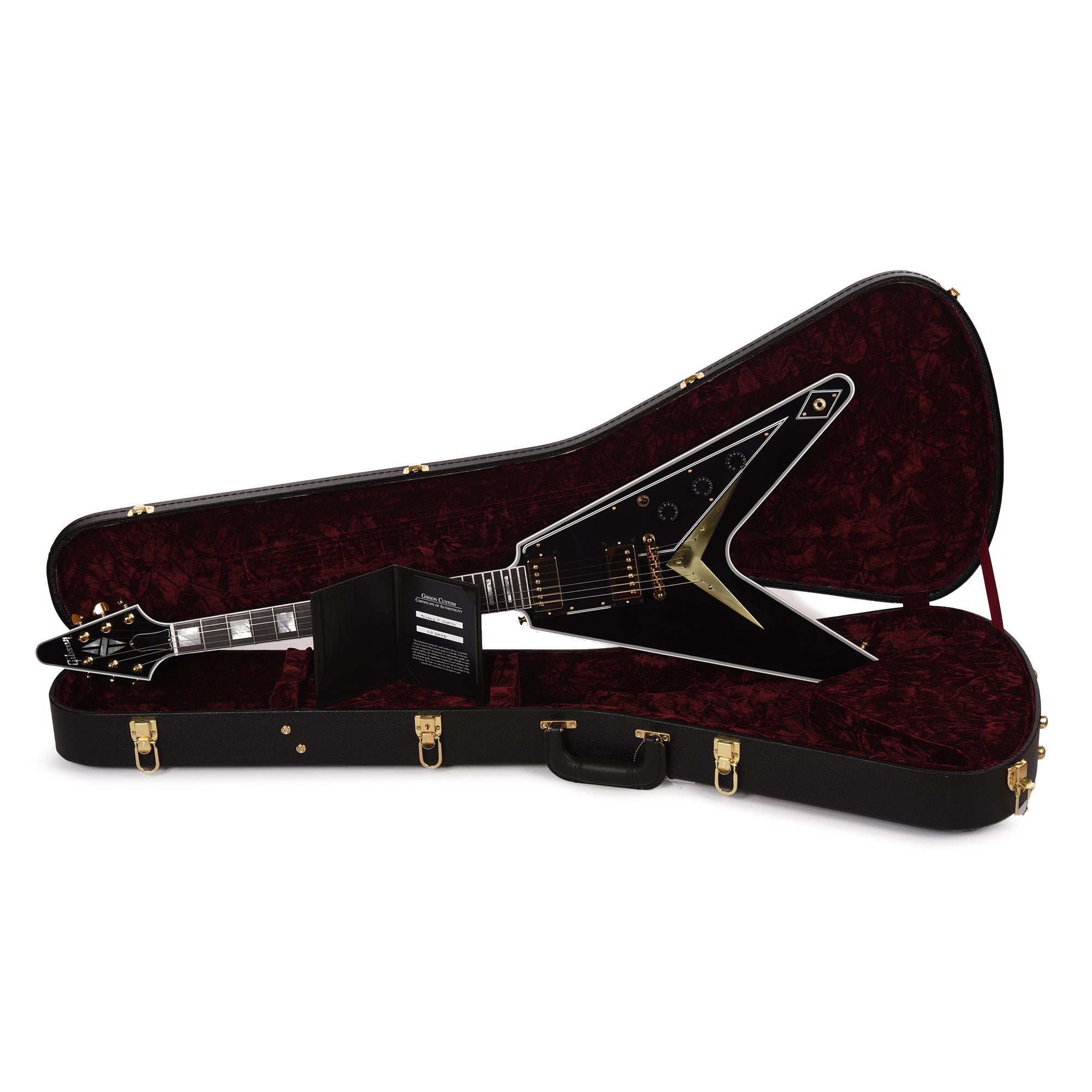 Gibson Custom Shop Flying V Custom Ebony Gloss w/Ebony Fingerboard Electric Guitars / Solid Body