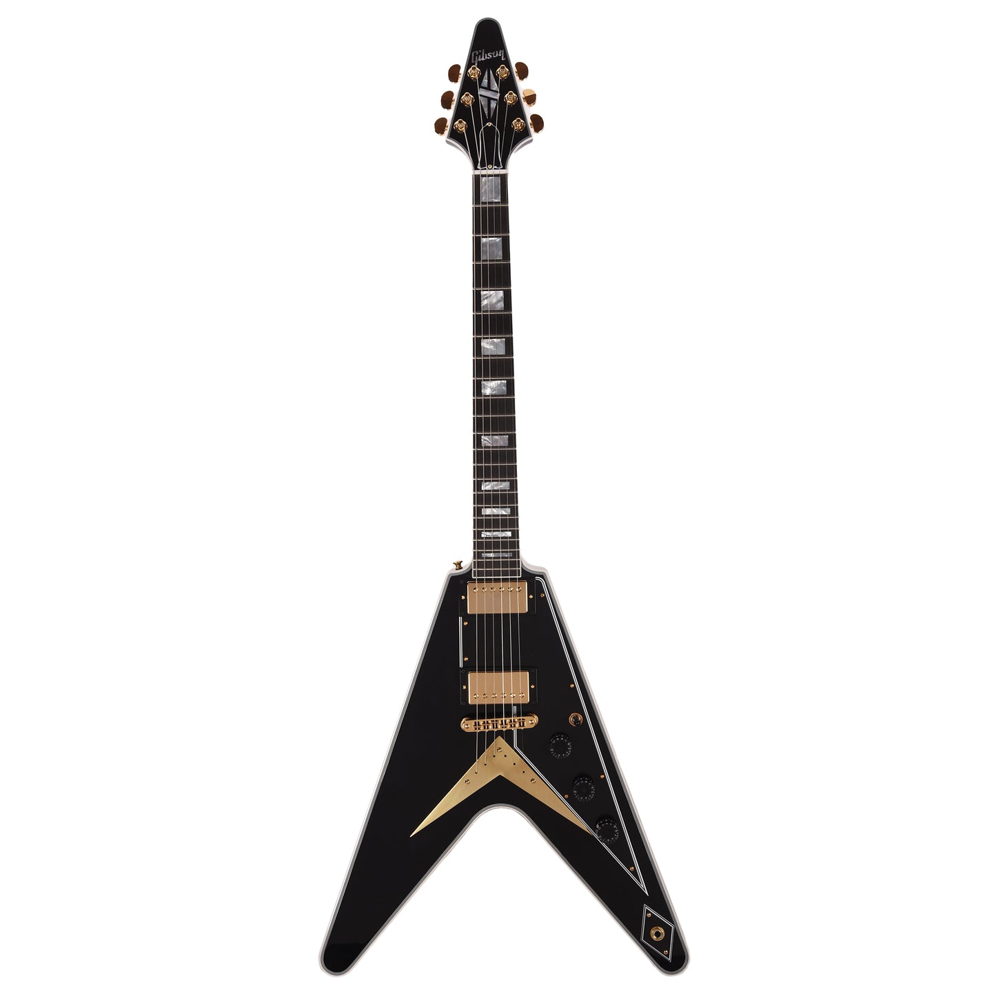 Gibson Custom Shop Flying V Custom Ebony Gloss w/Ebony Fingerboard Electric Guitars / Solid Body