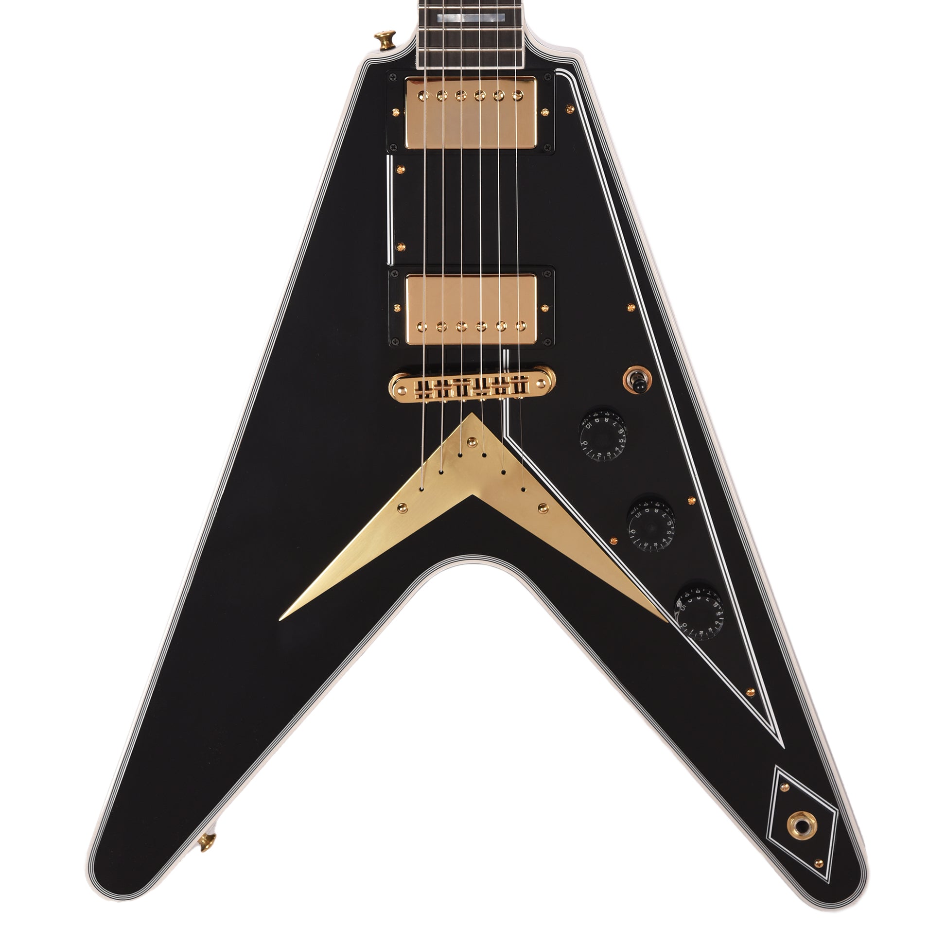 Gibson Custom Shop Flying V Custom Ebony Gloss w/Ebony Fingerboard Electric Guitars / Solid Body