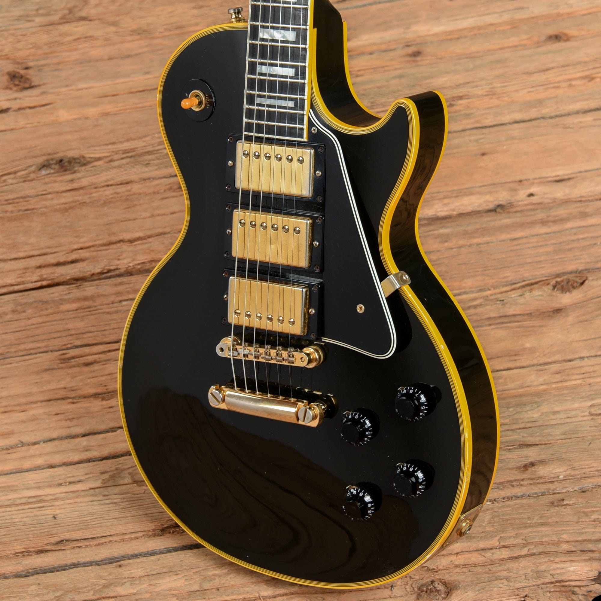 Gibson Custom Shop Historic Collection 57 Les Paul Custom 3-Pickup Ebo ...