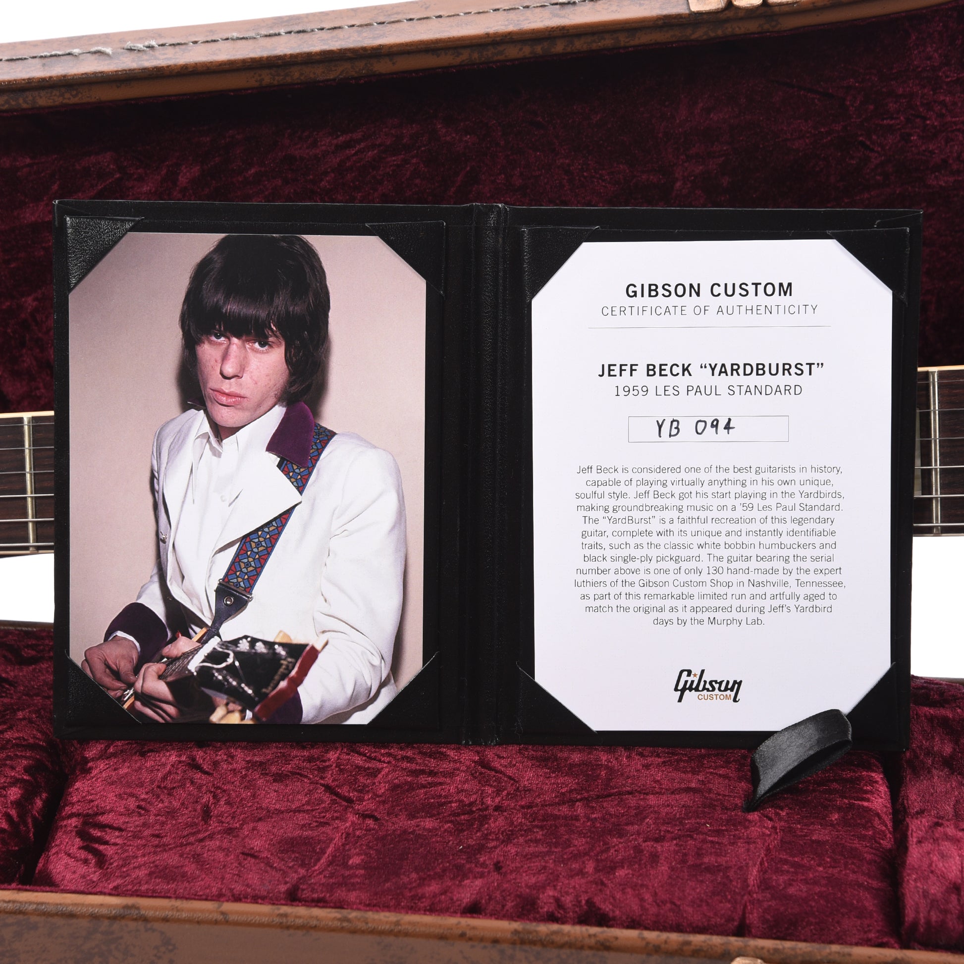 Gibson Custom Shop Jeff Beck "YardBurst" 1959 Les Paul Standard Murphy Lab Aged Electric Guitars / Solid Body