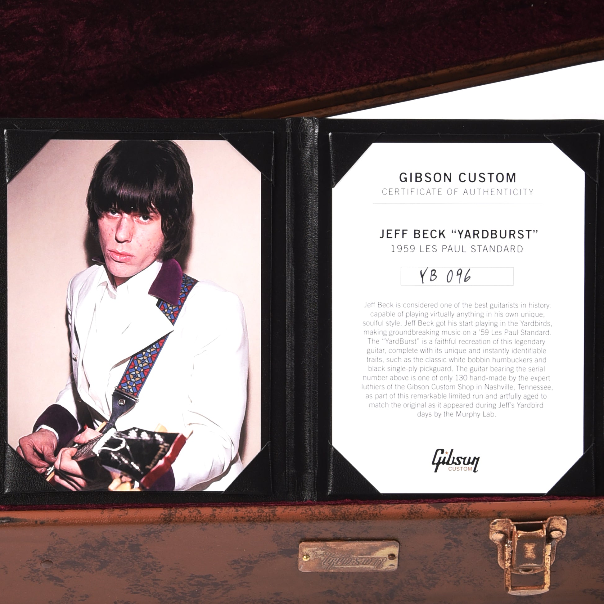 Gibson Custom Shop Jeff Beck "YardBurst" 1959 Les Paul Standard Murphy Lab Aged Electric Guitars / Solid Body
