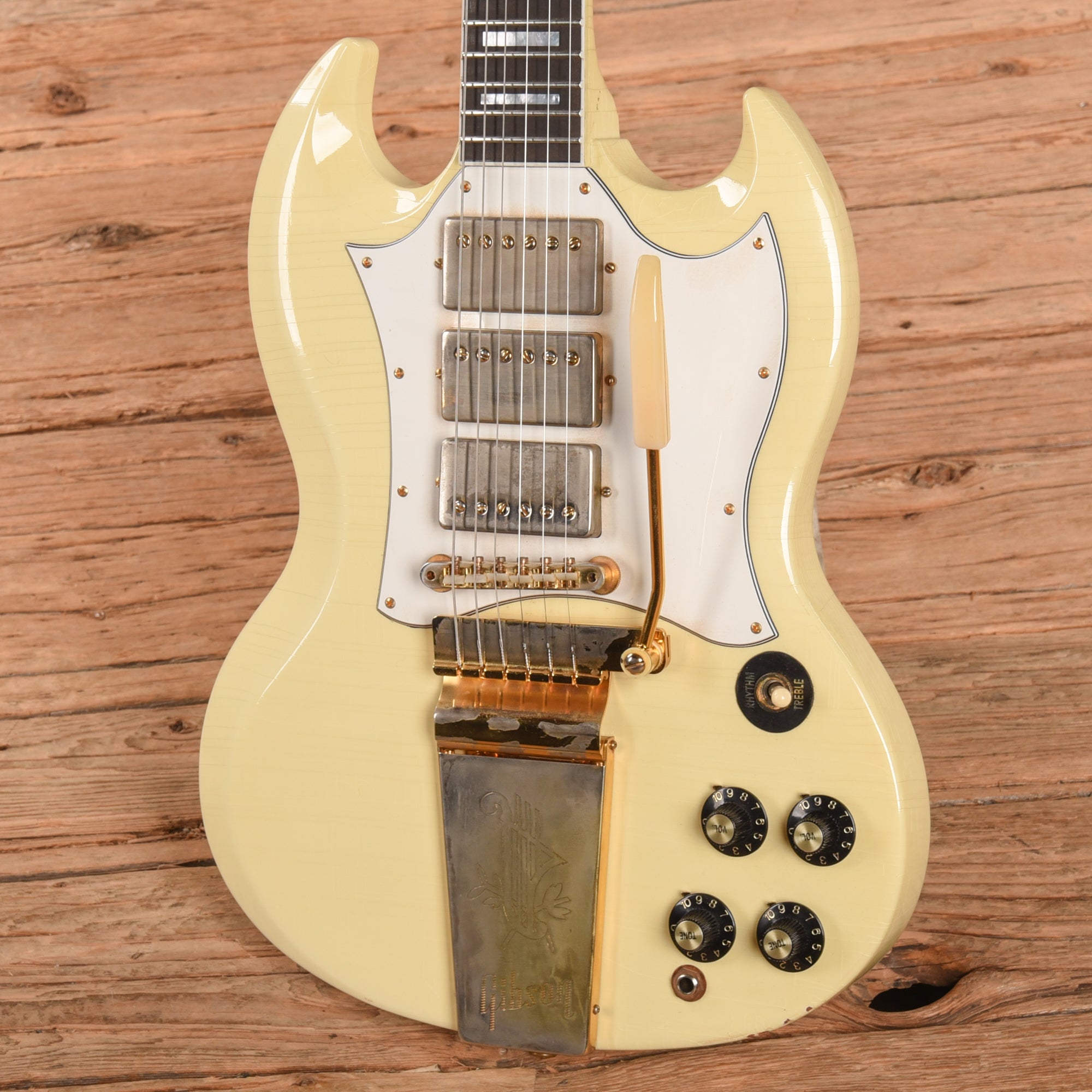 Gibson Custom Shop Jimi Hendrix Signature '67 SG Custom Reissue Polaris White Electric Guitars / Solid Body