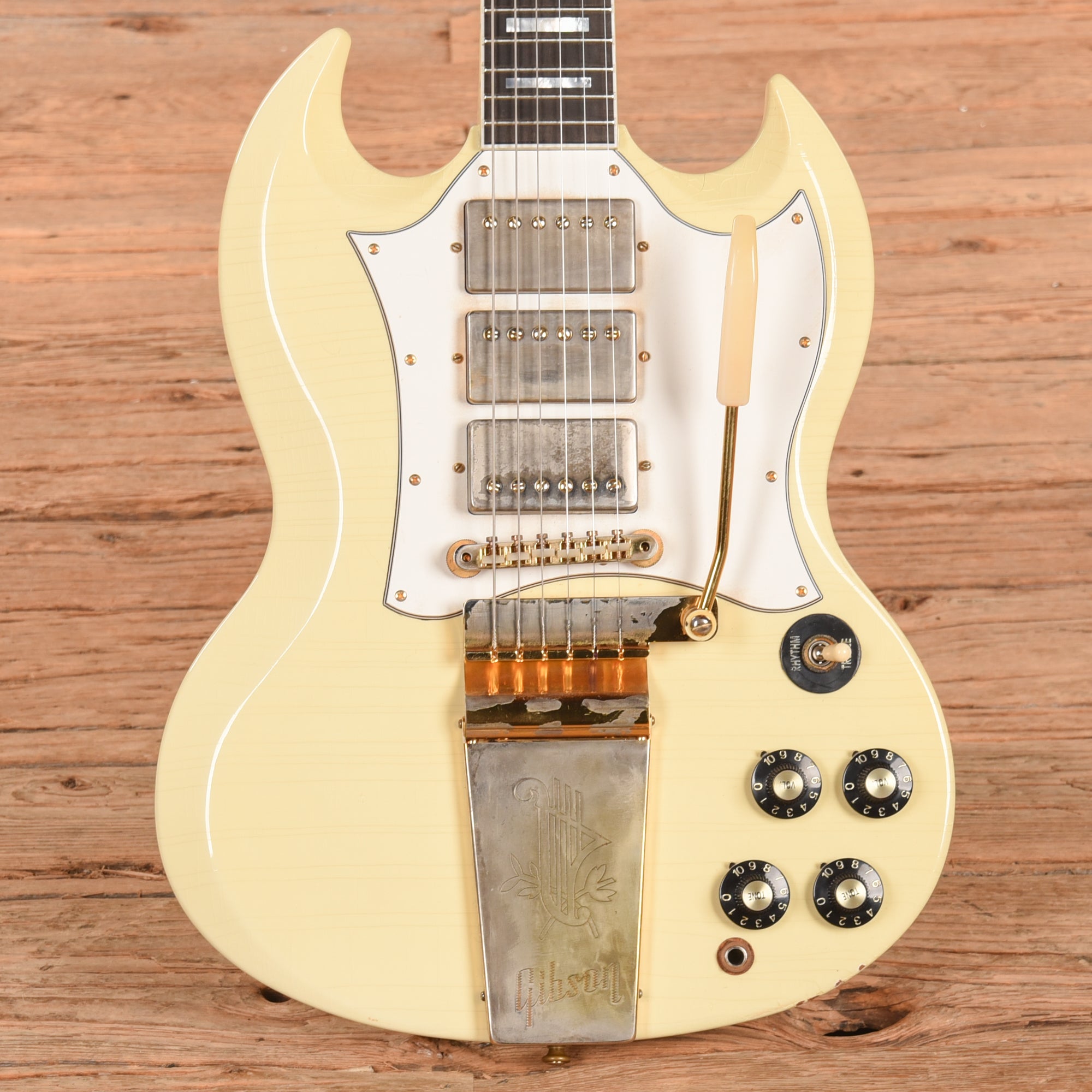 Gibson Custom Shop Jimi Hendrix Signature '67 SG Custom Reissue Polaris White Electric Guitars / Solid Body