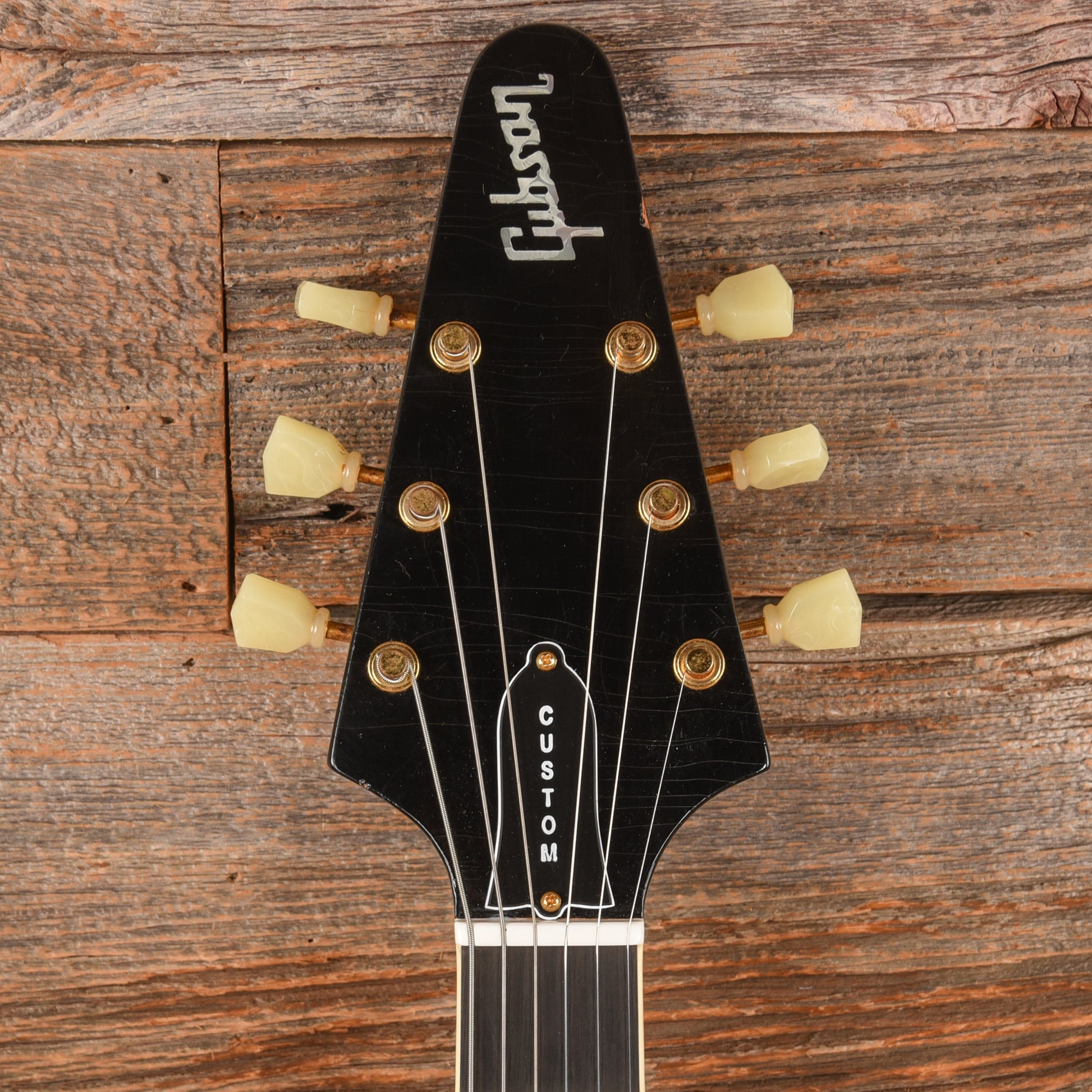 Gibson Custom Shop Jimi Hendrix Signature '69 Flying V Aged Ebony Electric Guitars / Solid Body