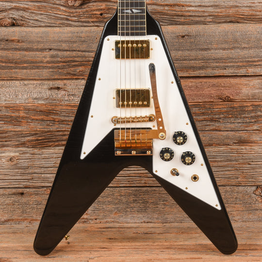 Gibson Custom Shop Jimi Hendrix Signature '69 Flying V Aged Ebony Electric Guitars / Solid Body