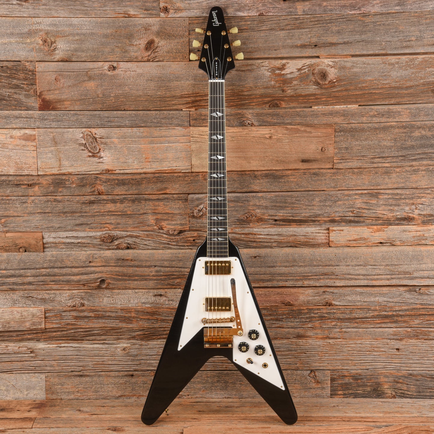 Gibson Custom Shop Jimi Hendrix Signature '69 Flying V Aged Ebony Electric Guitars / Solid Body
