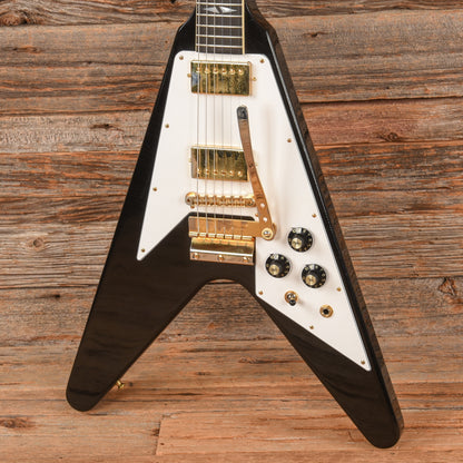 Gibson Custom Shop Jimi Hendrix Signature '69 Flying V Aged Ebony Electric Guitars / Solid Body