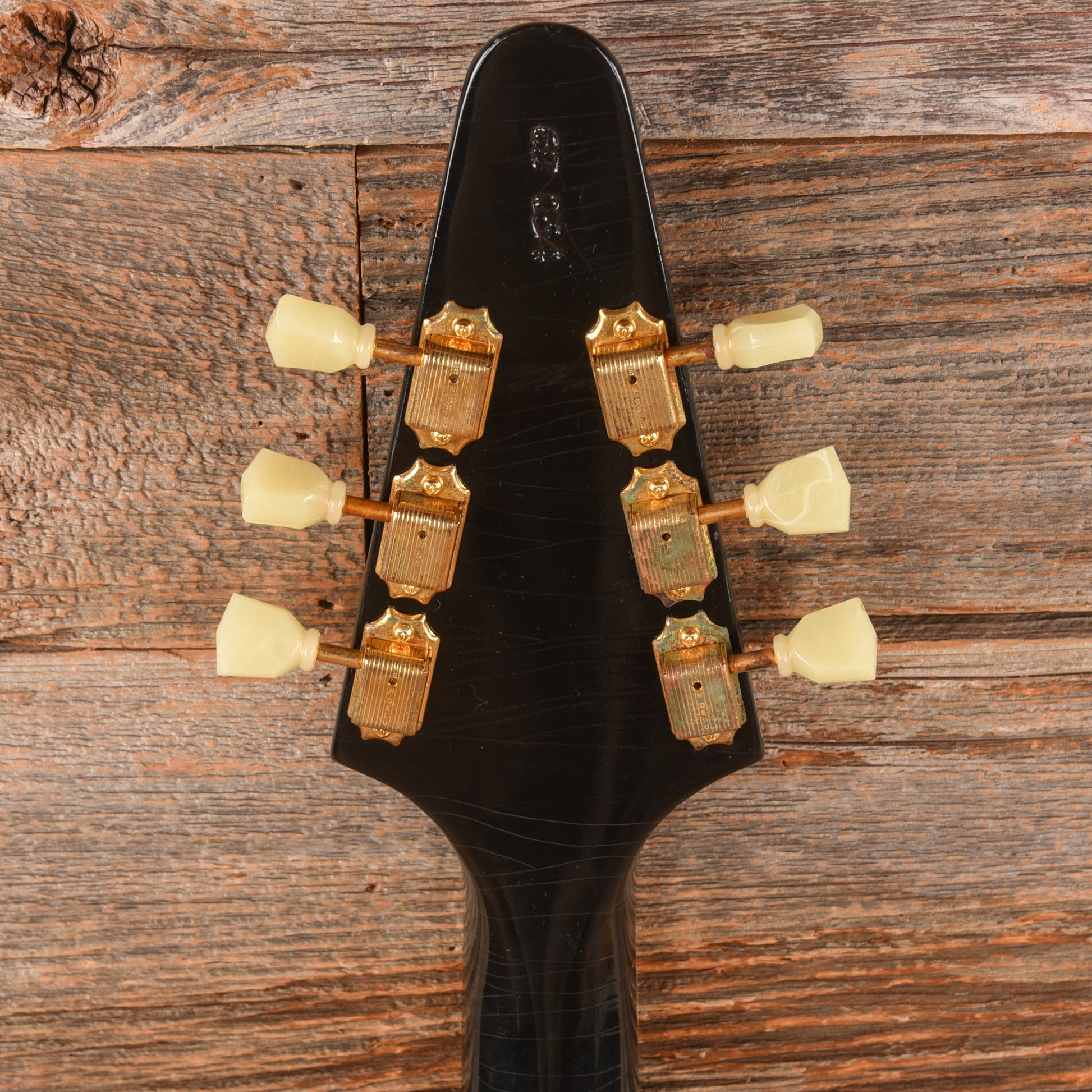 Gibson Custom Shop Jimi Hendrix Signature '69 Flying V Aged Ebony Electric Guitars / Solid Body