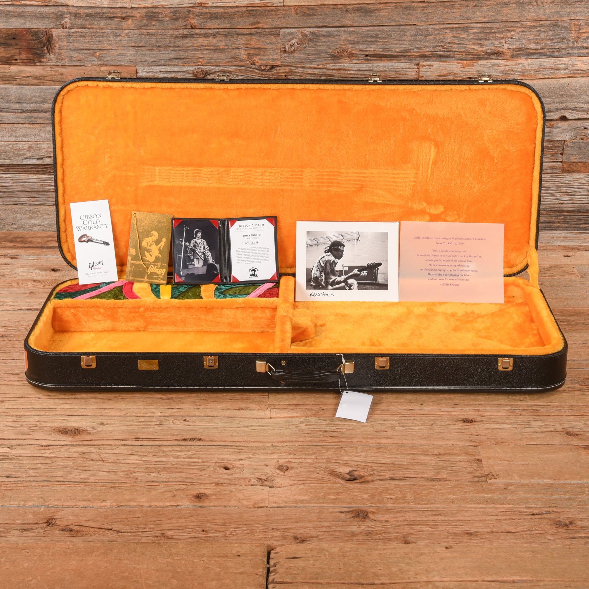 Gibson Custom Shop Jimi Hendrix Signature '69 Flying V Aged Ebony Electric Guitars / Solid Body