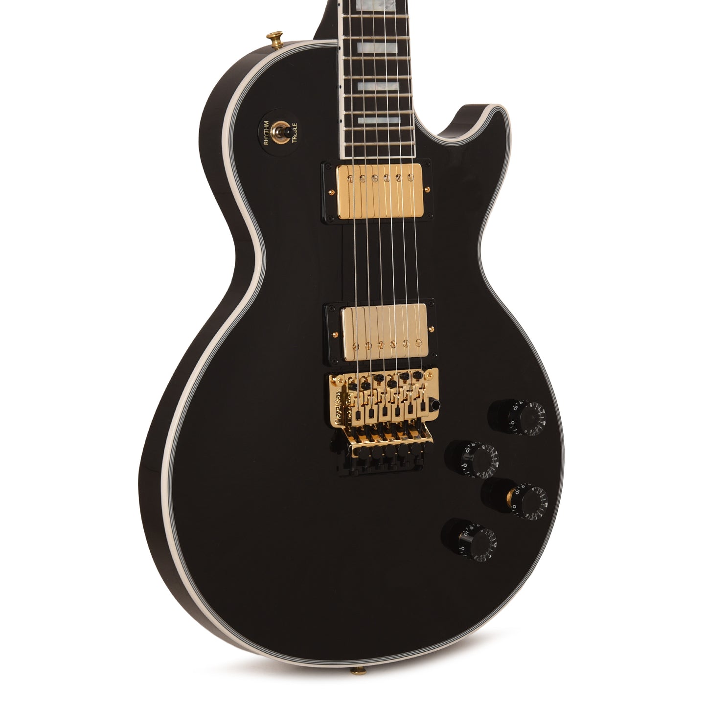 Gibson Custom Shop Les Paul Axcess Custom Ebony Gloss w/Floyd Rose Electric Guitars / Solid Body