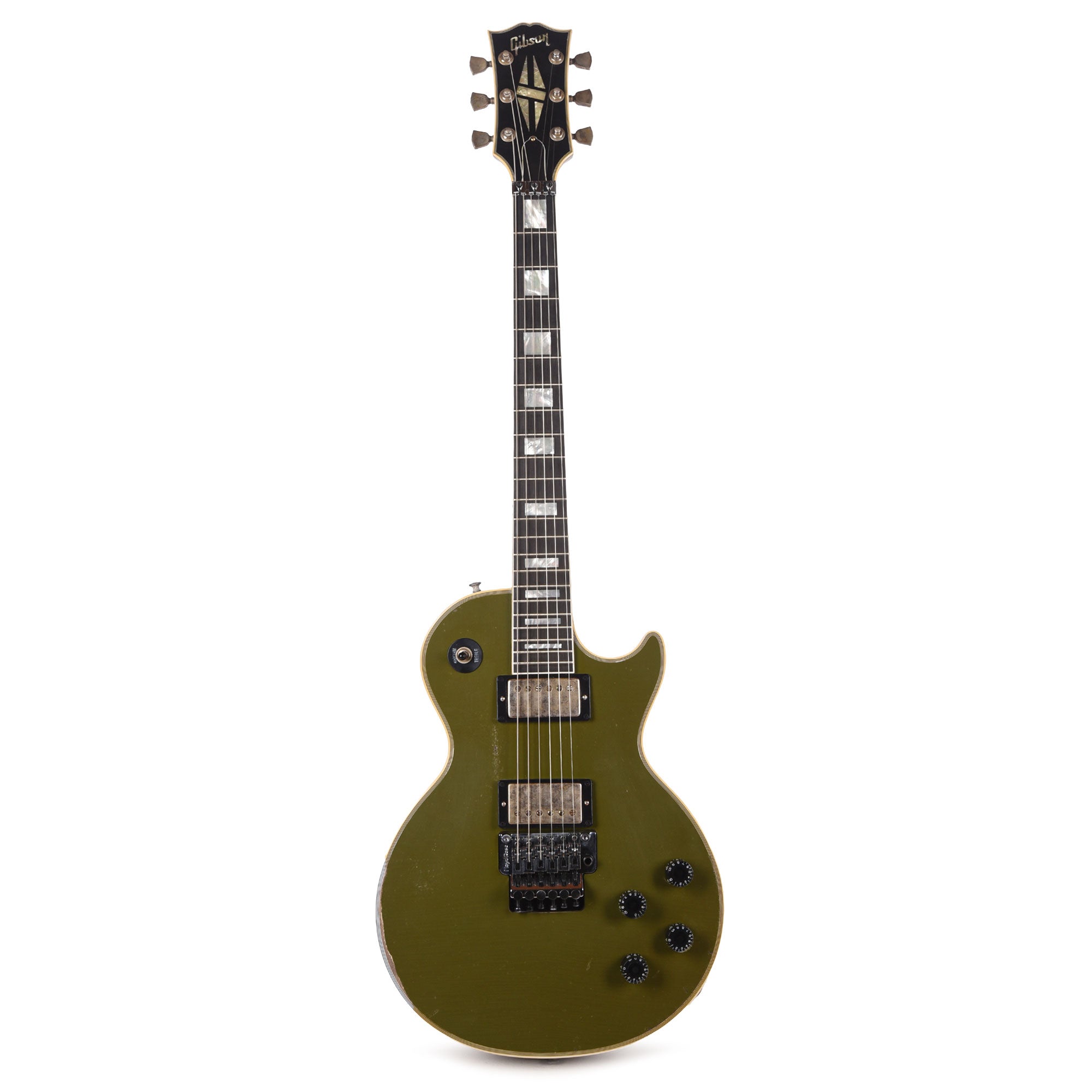 Gibson Custom Shop Les Paul Axcess Custom Floyd Rose Olive Drab Murphy Lab Heavy Aged w/Ebony Stinger Electric Guitars / Solid Body