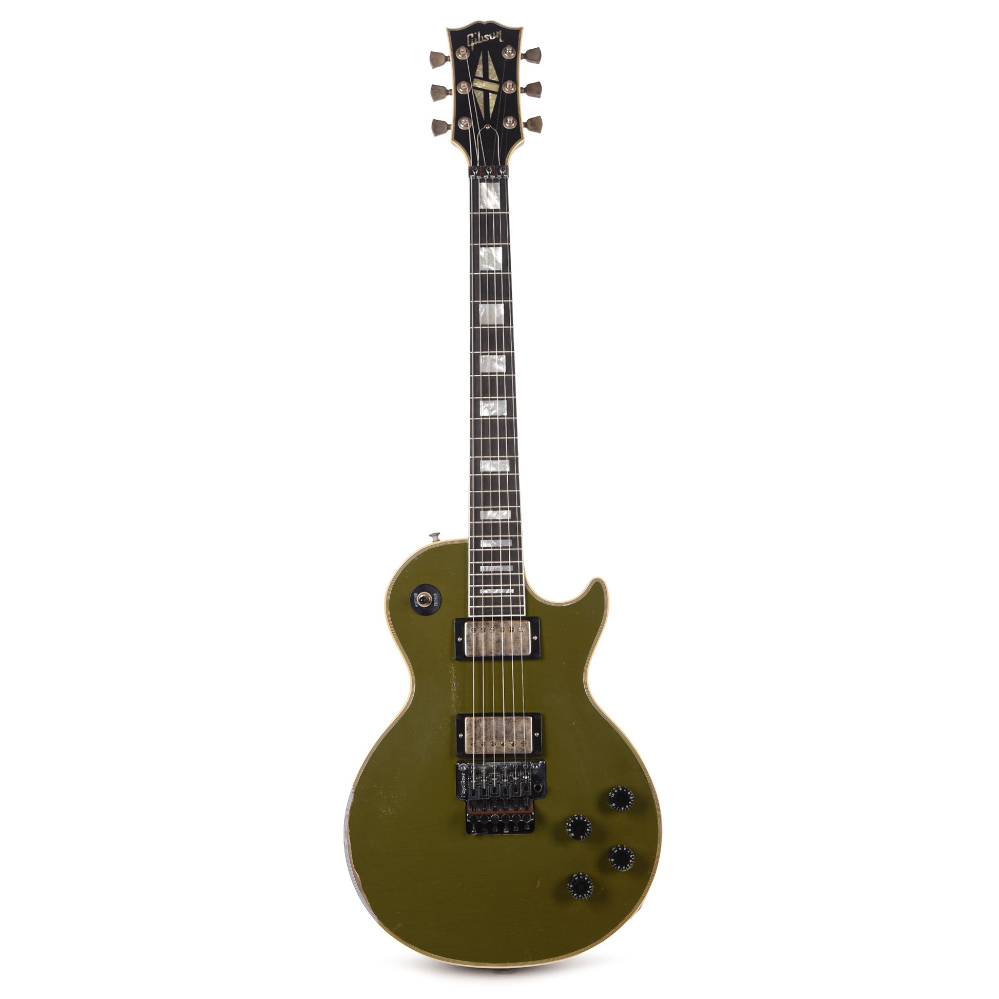 Gibson Custom Shop Les Paul Axcess Custom Floyd Rose Olive Drab Murphy Lab Heavy Aged w/Ebony Stinger Electric Guitars / Solid Body