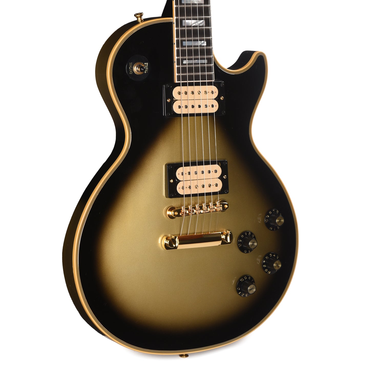 Gibson Custom Shop Les Paul Axcess Custom Heavy Antique Silverburst Gloss w/Stop Bar Electric Guitars / Solid Body