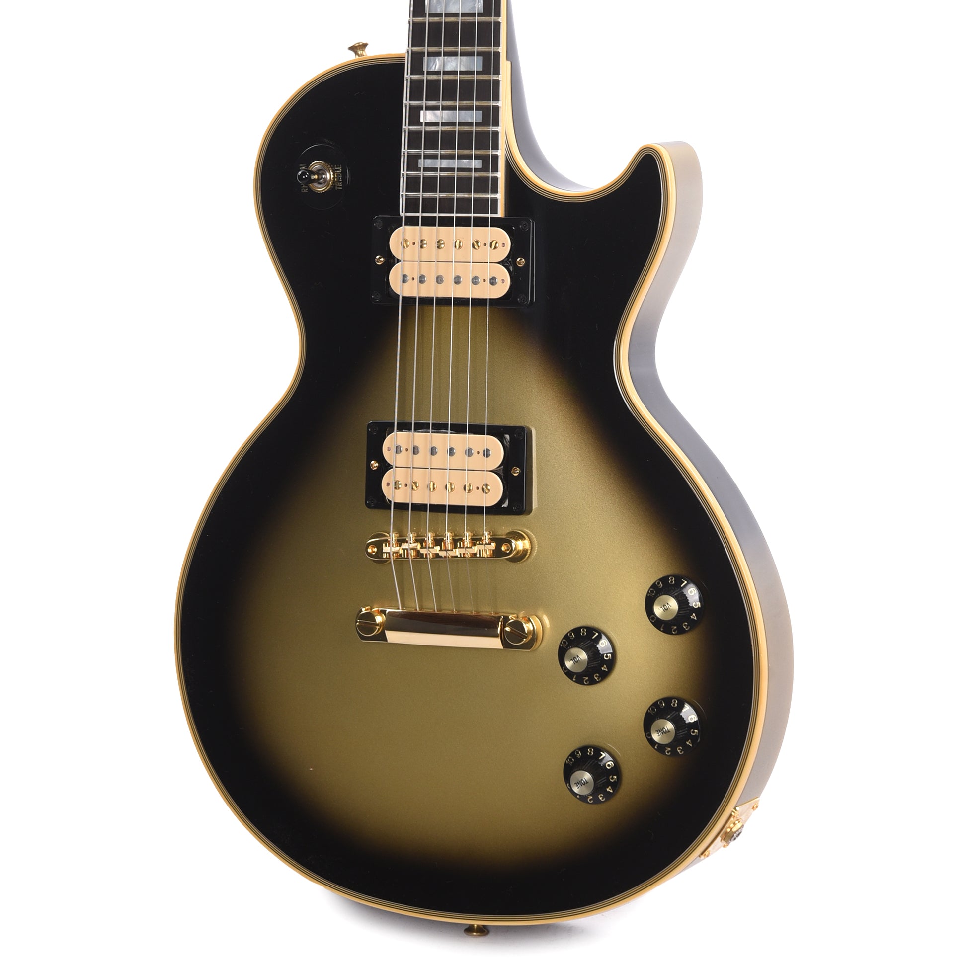 Gibson Custom Shop Les Paul Axcess Custom Heavy Silverburst Gloss w/Stop Bar Electric Guitars / Solid Body