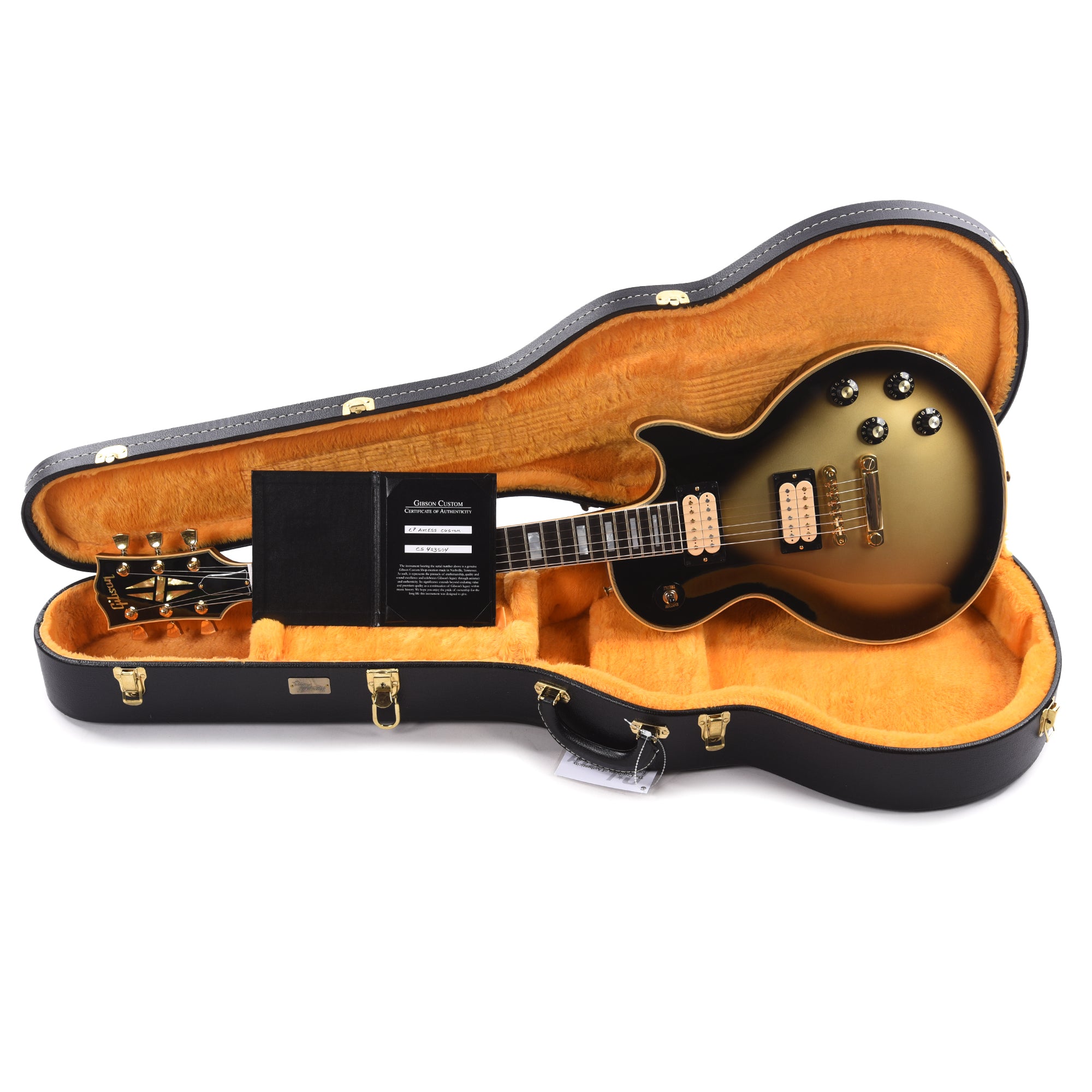 Gibson Custom Shop Les Paul Axcess Custom Heavy Silverburst Gloss w/Stop Bar Electric Guitars / Solid Body