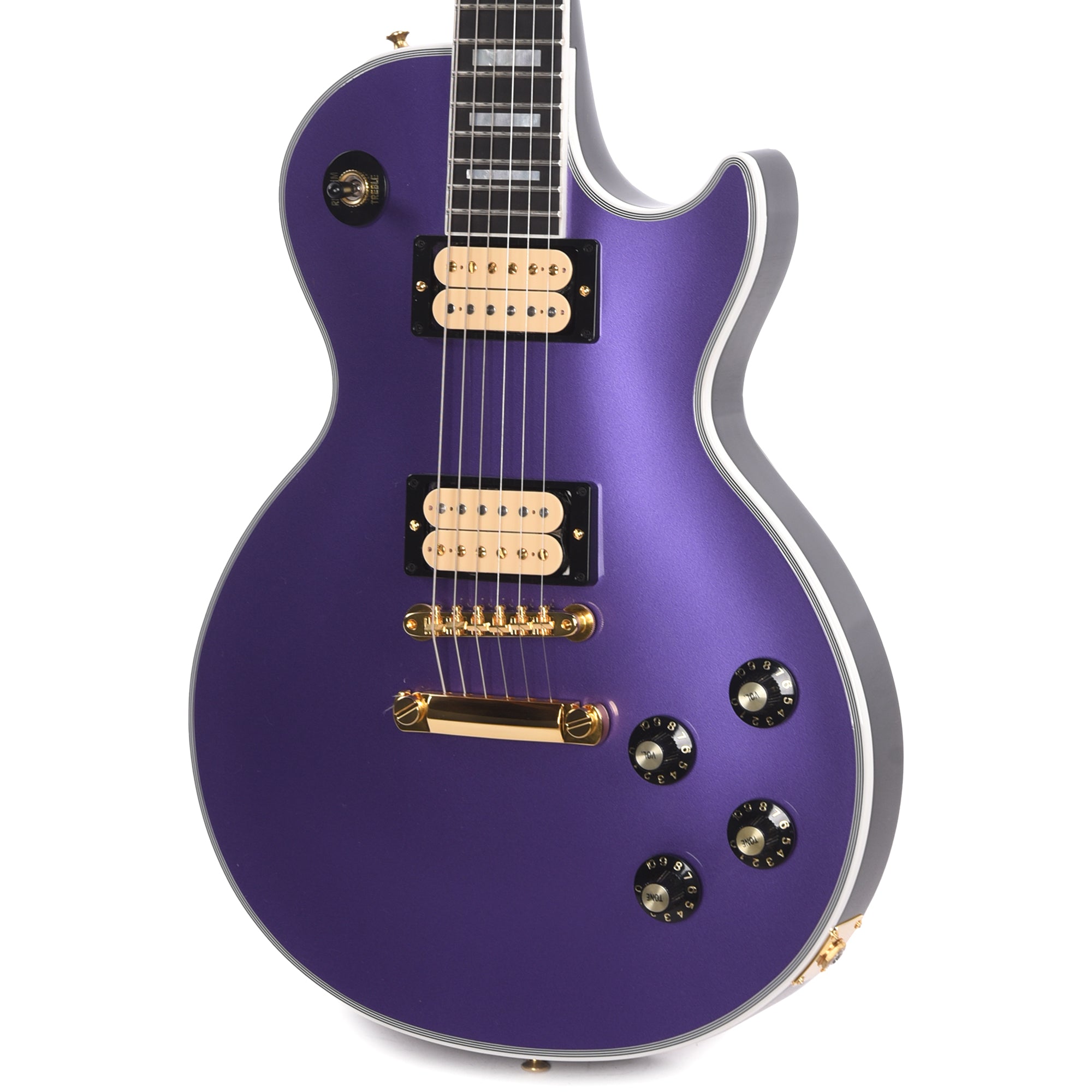 Gibson Custom Shop Les Paul Axcess Custom Plum Crazy Gloss w/Stop Bar Electric Guitars / Solid Body