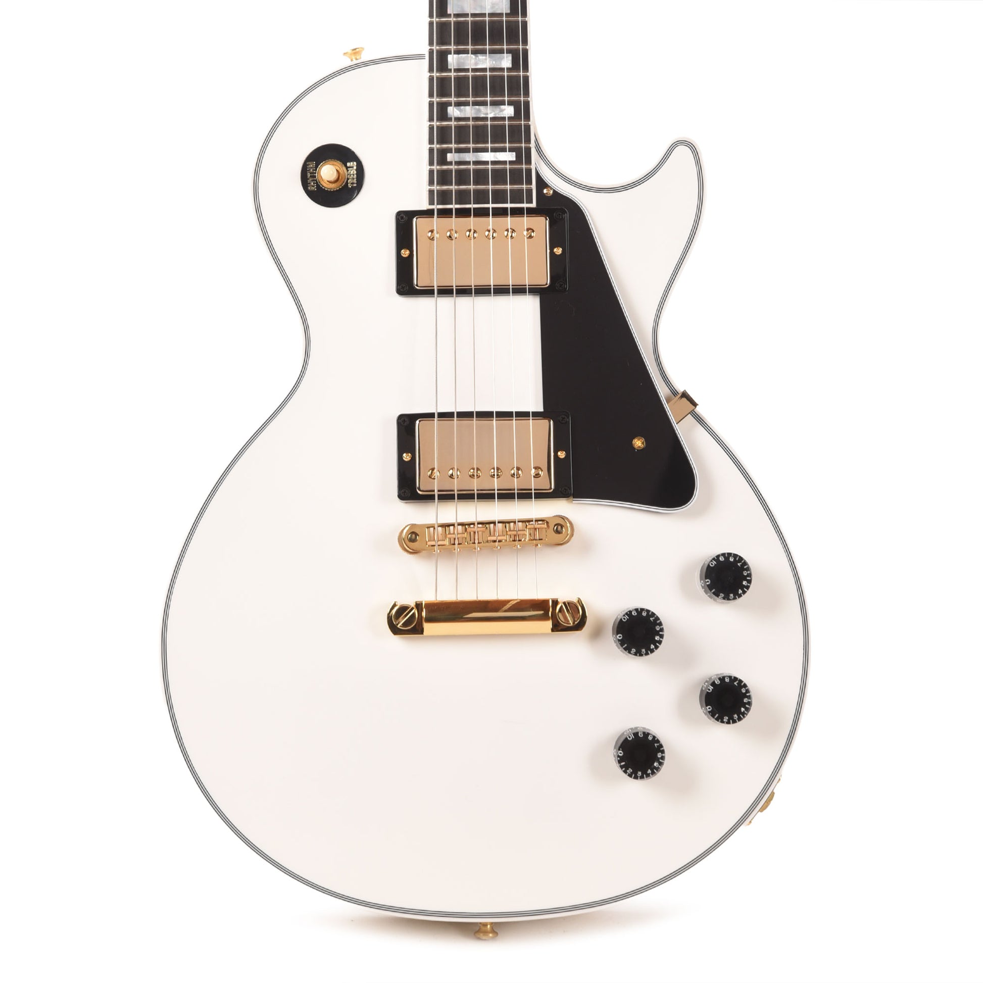 Gibson Custom Shop Les Paul Custom Alpine White Gloss Electric Guitars / Solid Body